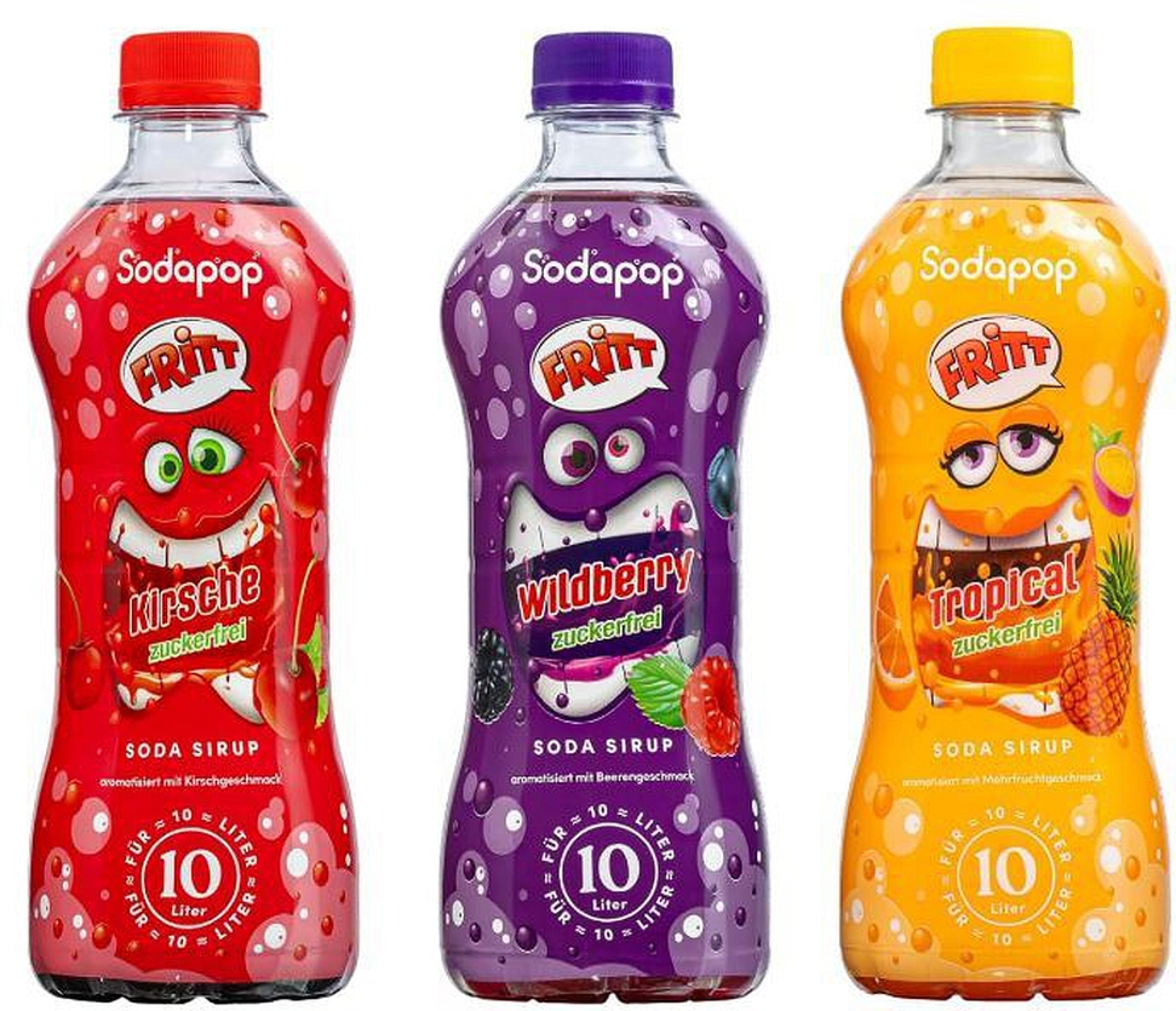 SODAPOP FRITT Sirup 3er Set (je 1 Flasche)