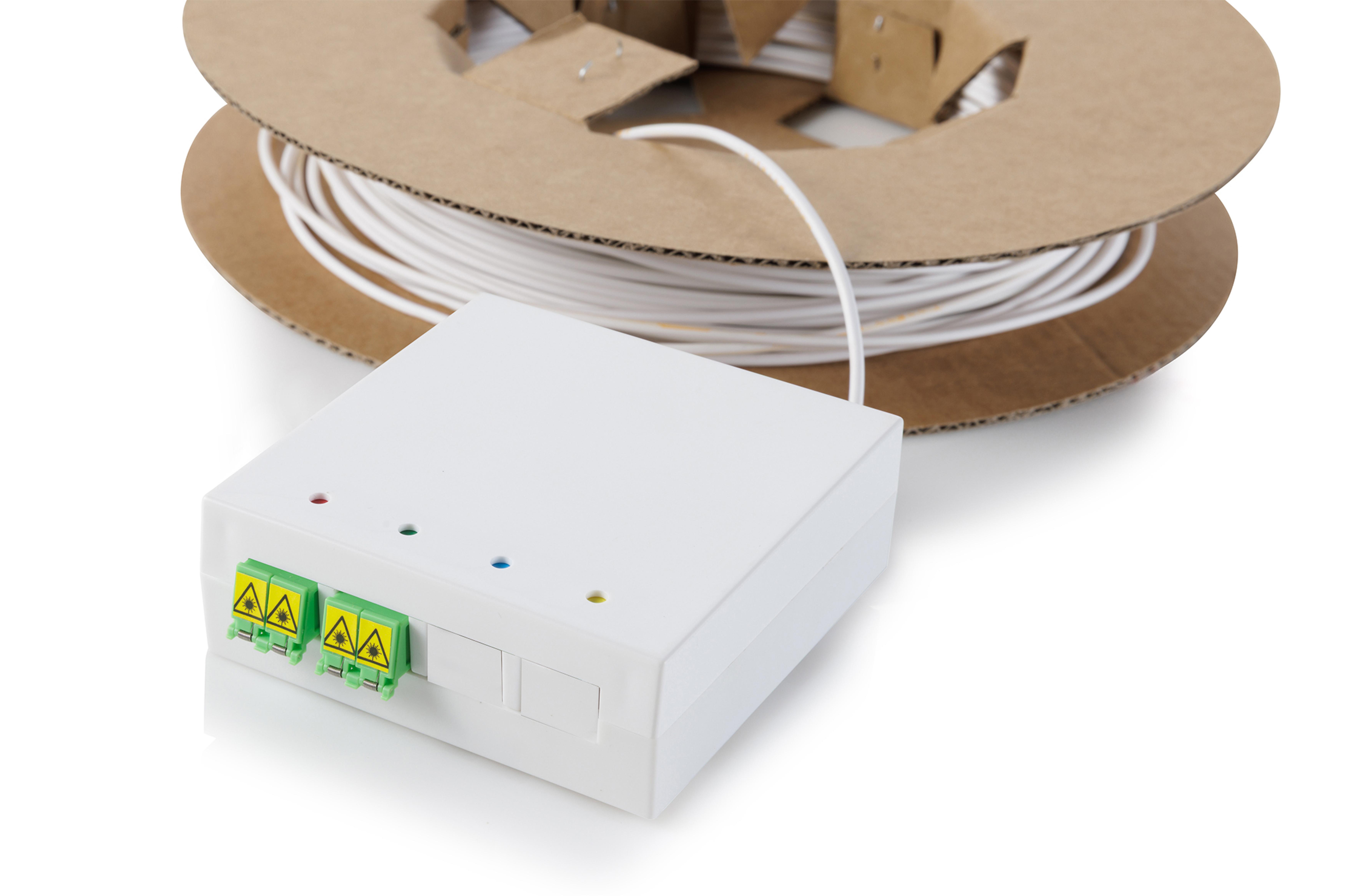 DIGITUS FTTX Installationskit LC/APC 50.00 m 4-Faser