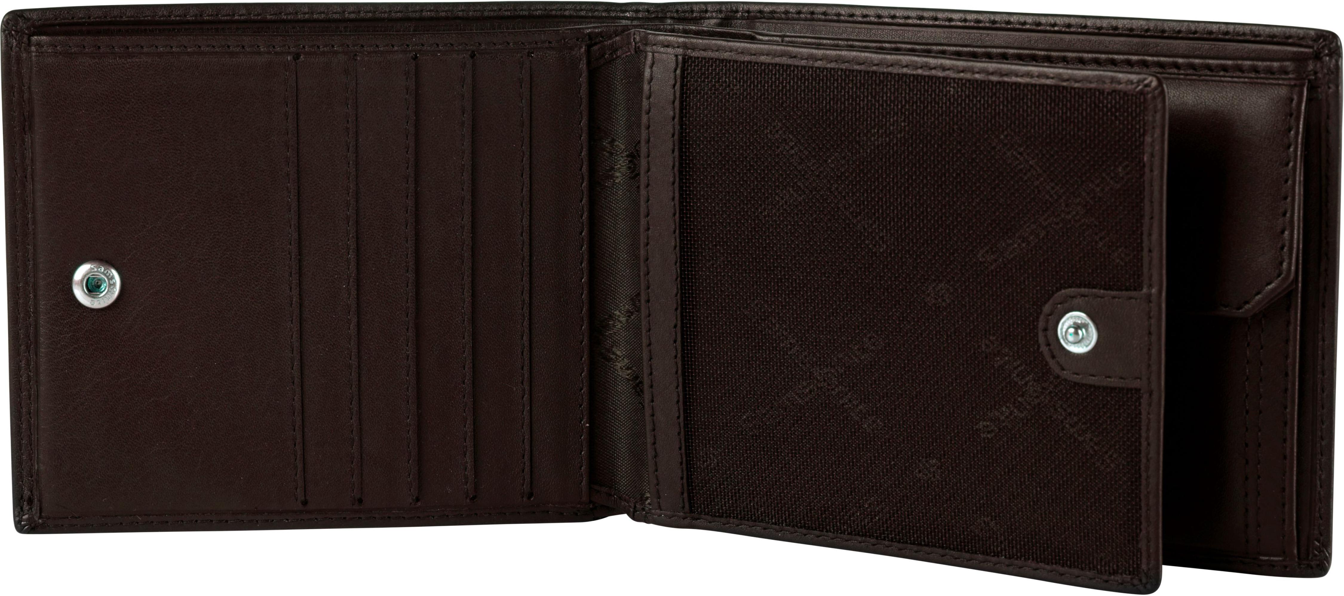 SAMSONITE ATTACK 2 SLG Geldbörse B 11CC+HFL+C+2C+W, ebony brown