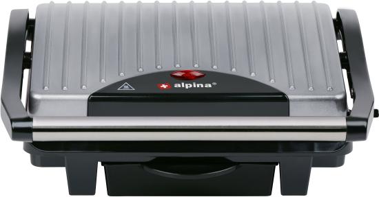 ALPINA Kontaktgrill, 230V, 1000W, Silber