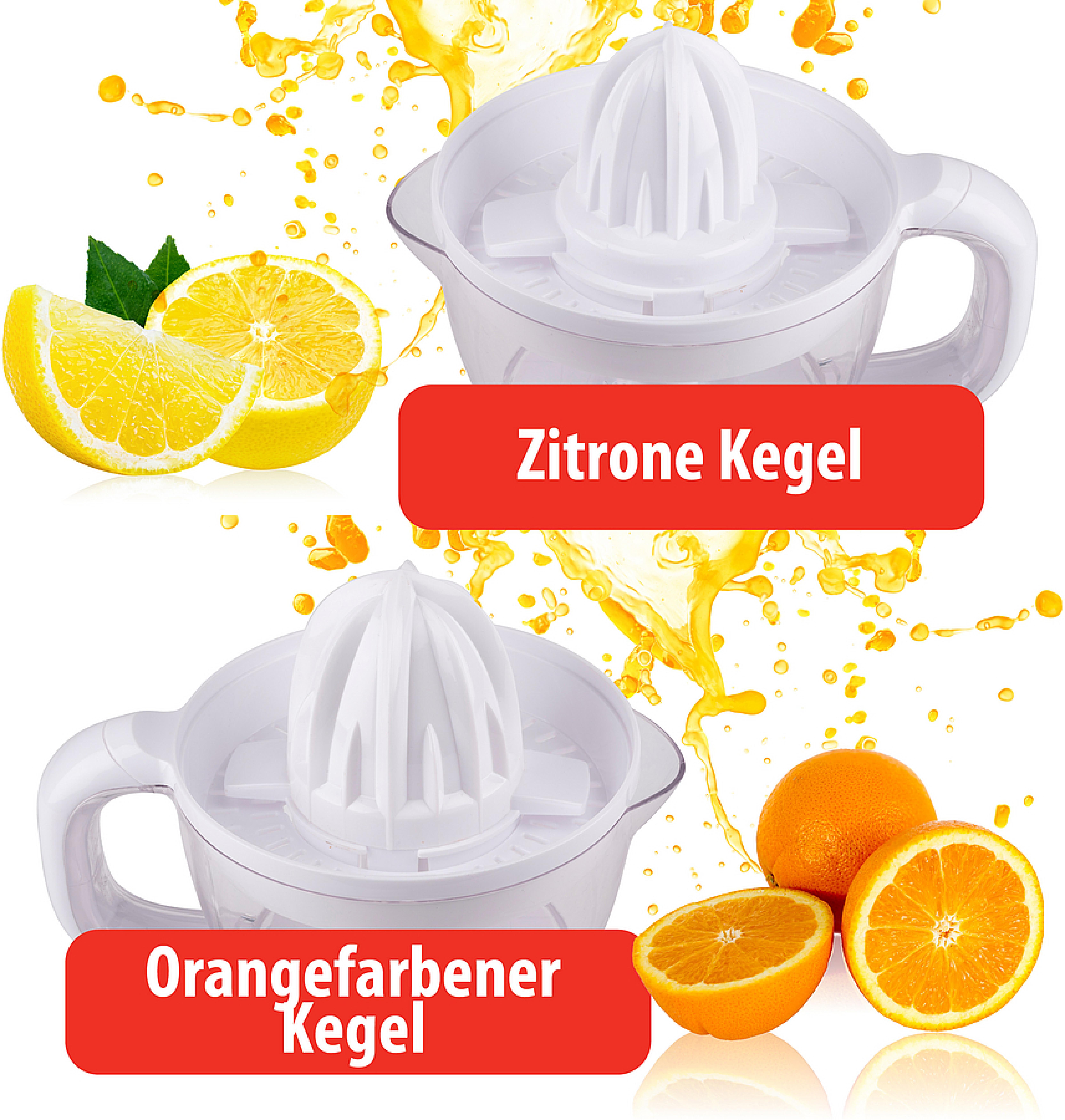 ALPINA Elektrische Zitruspresse, 700ml, 25W, weiß