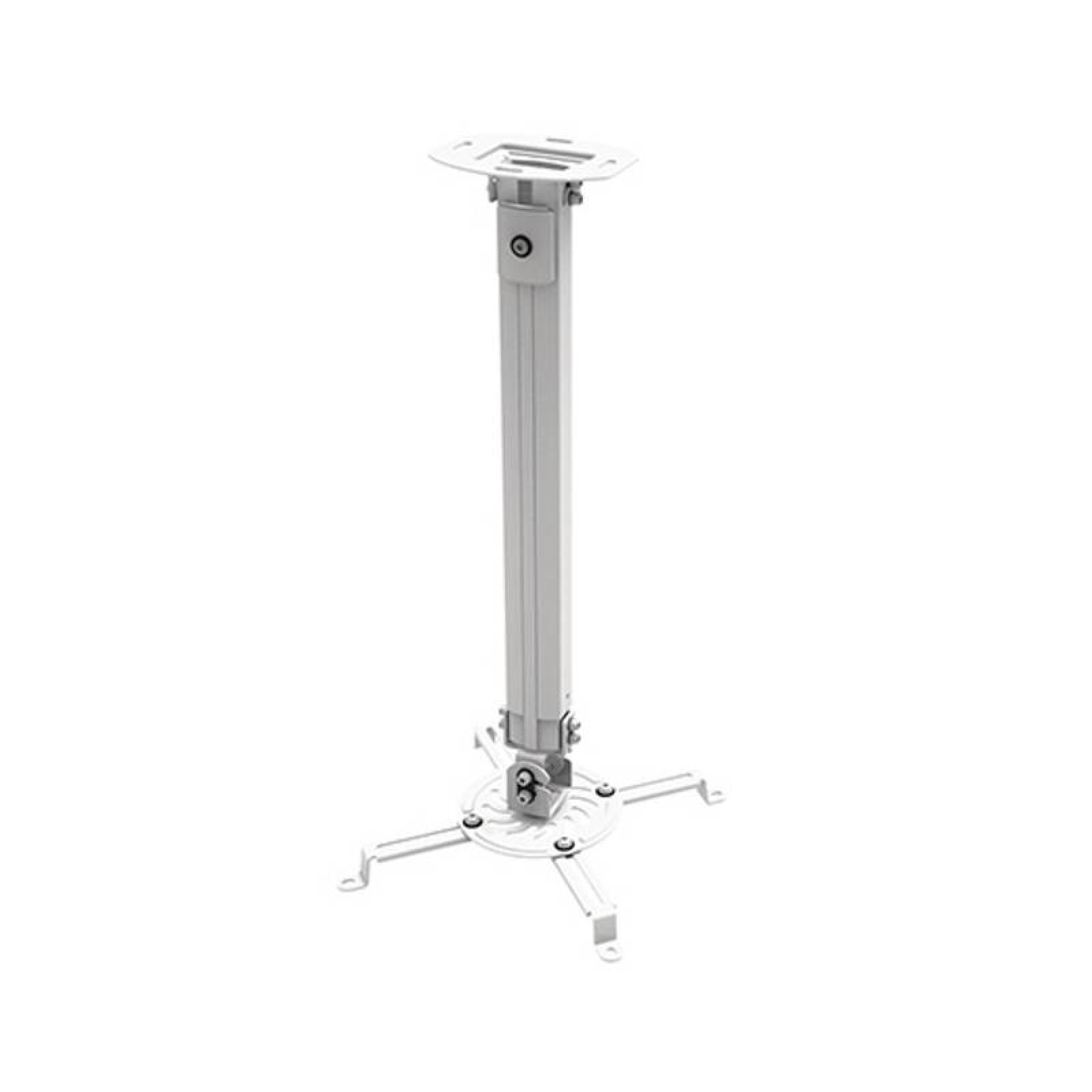 Techly Deckenhalterung f. Beamer, ausziehbar, 54-90cm,silber