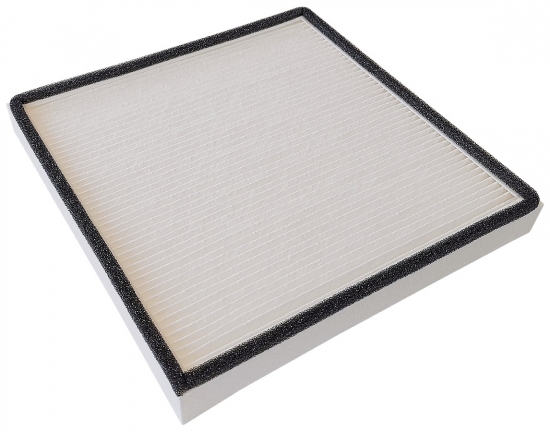 Quadratischer HEPA-Filter mit schwarzem Rand für saubere Luftfiltration