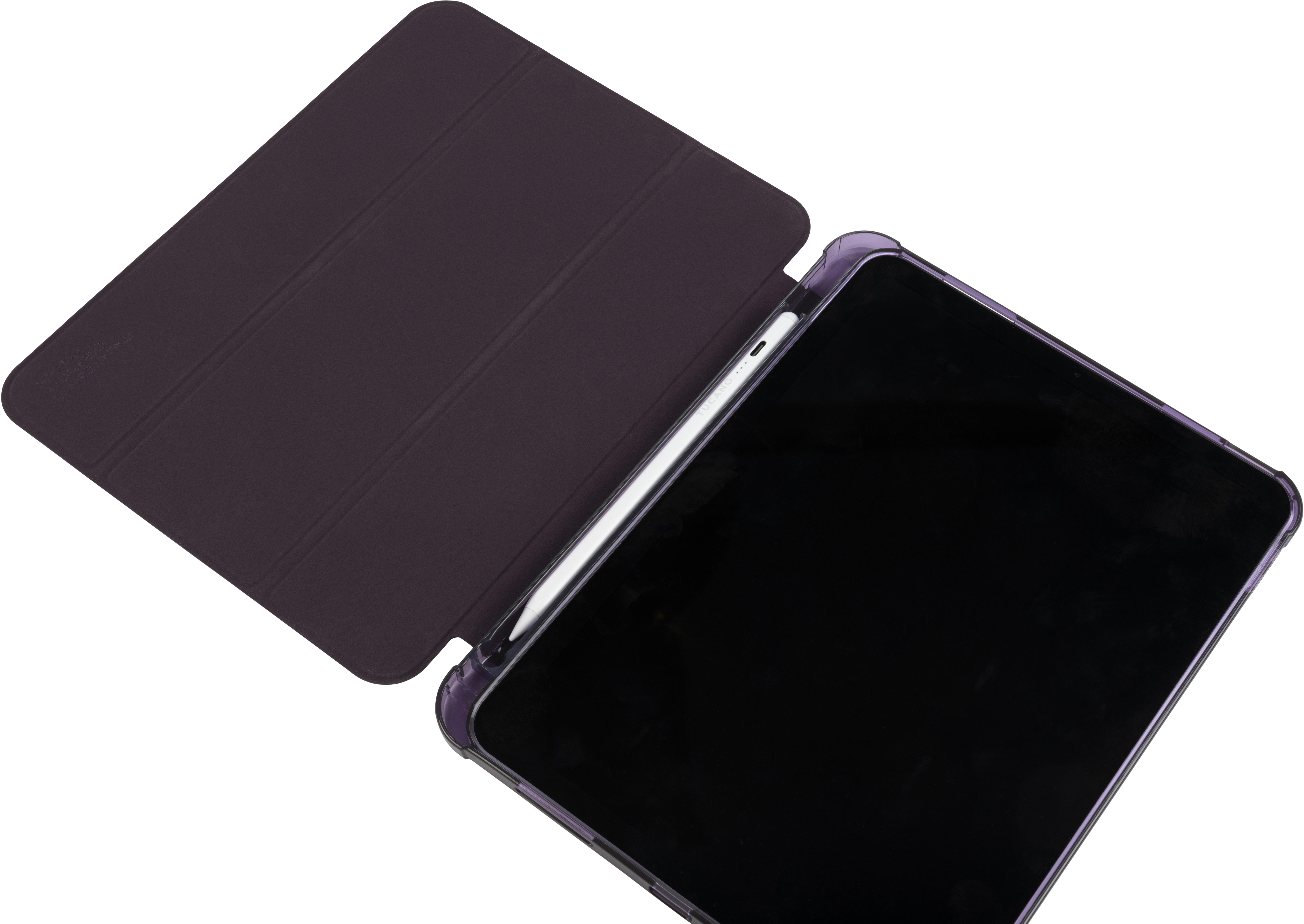 TUCANO SATIN Tablethülle mit Fallschutz Apple iPad 11" 11.Gen A16 / 10,9" 10.Gen Pflaume