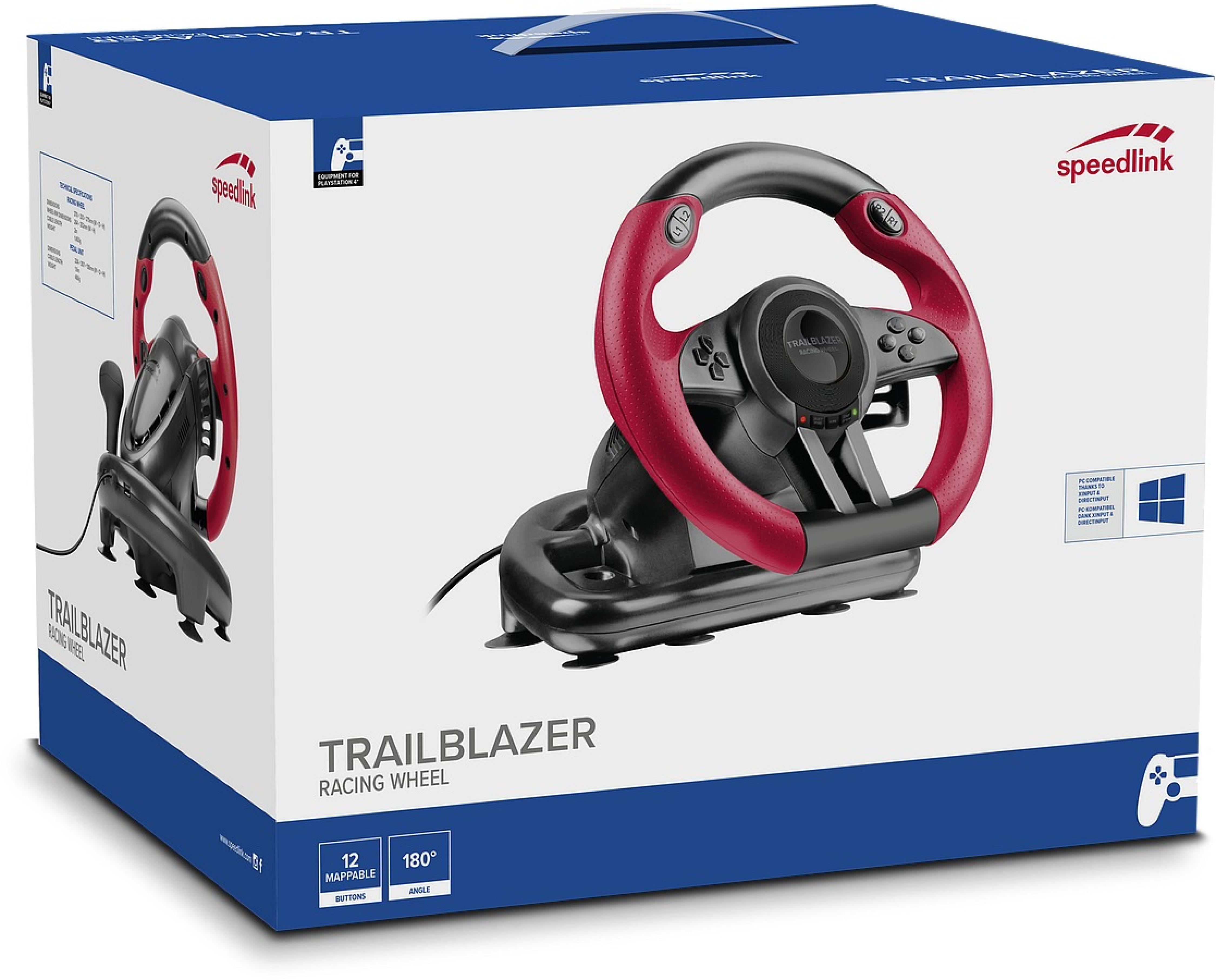 SPEEDLINK TRAILBLAZER Racing Wheel for PC/PS4/Xbox Series X/S/One/Switch 2/Switch/OLED, black