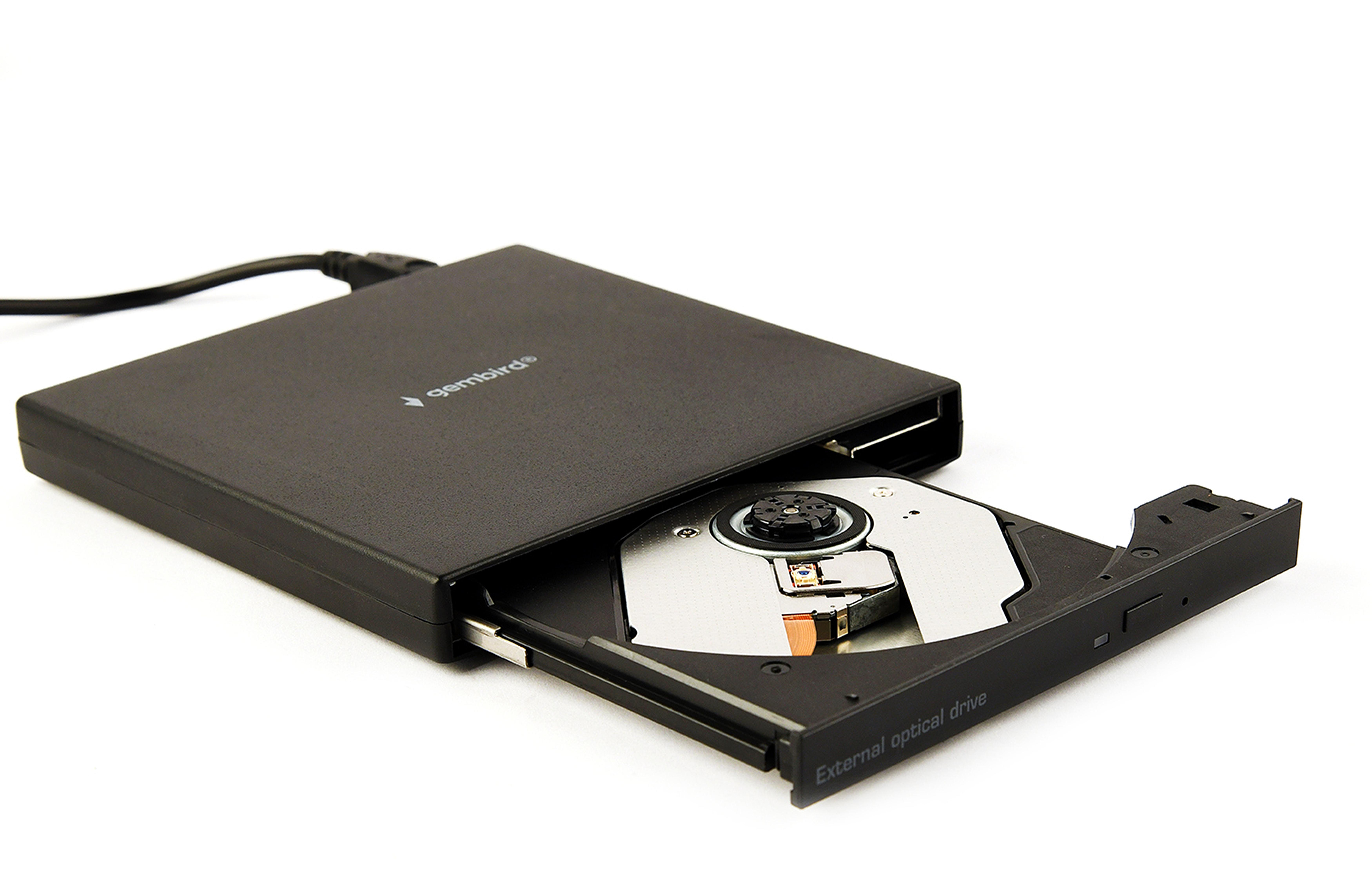 gembird DVW EXT SLIM DVD-USB-04 black USB2.0 DVD8x CD24x