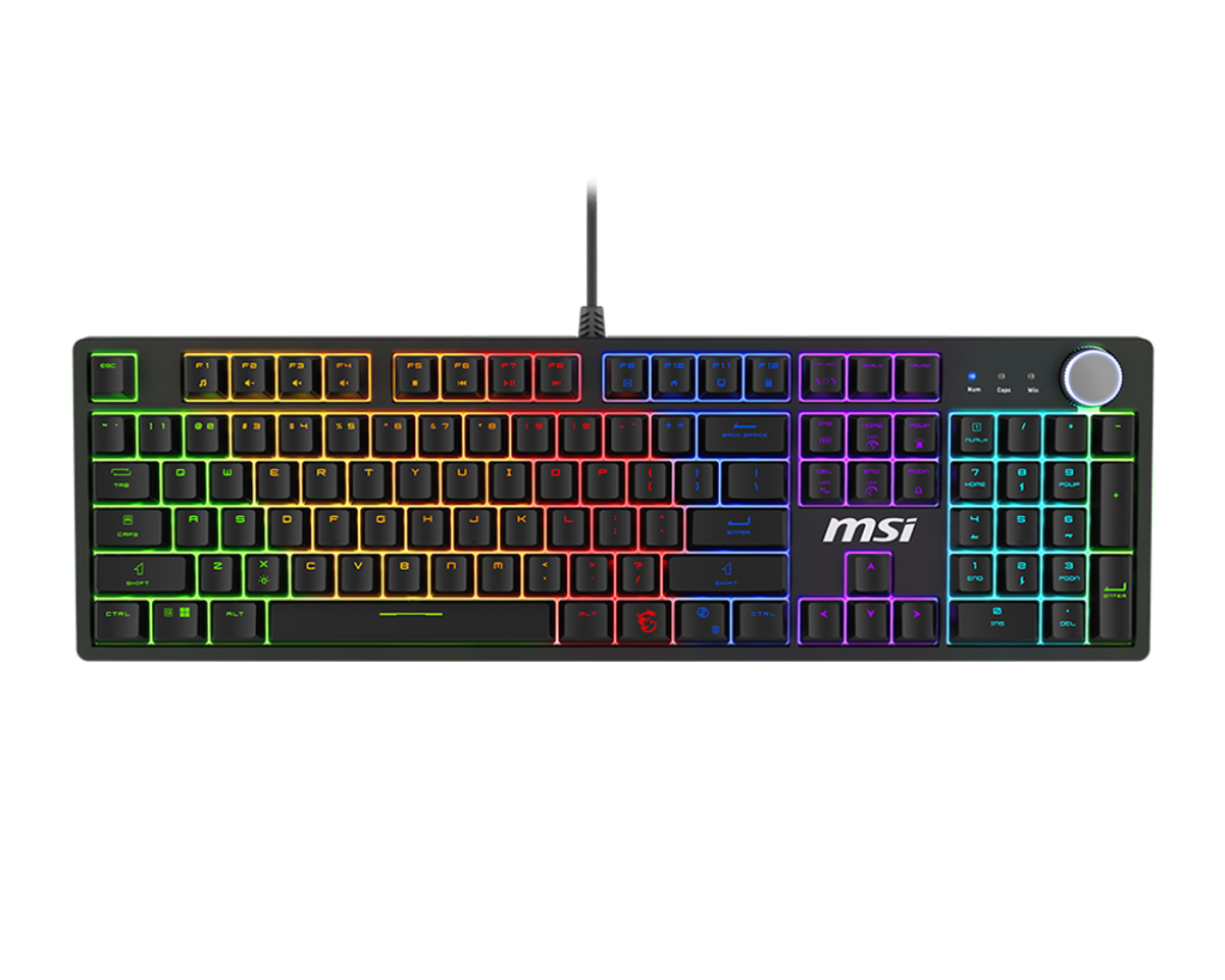 MSI FORGE GK-320 RED DE Gaming Keyboard, verkabelt