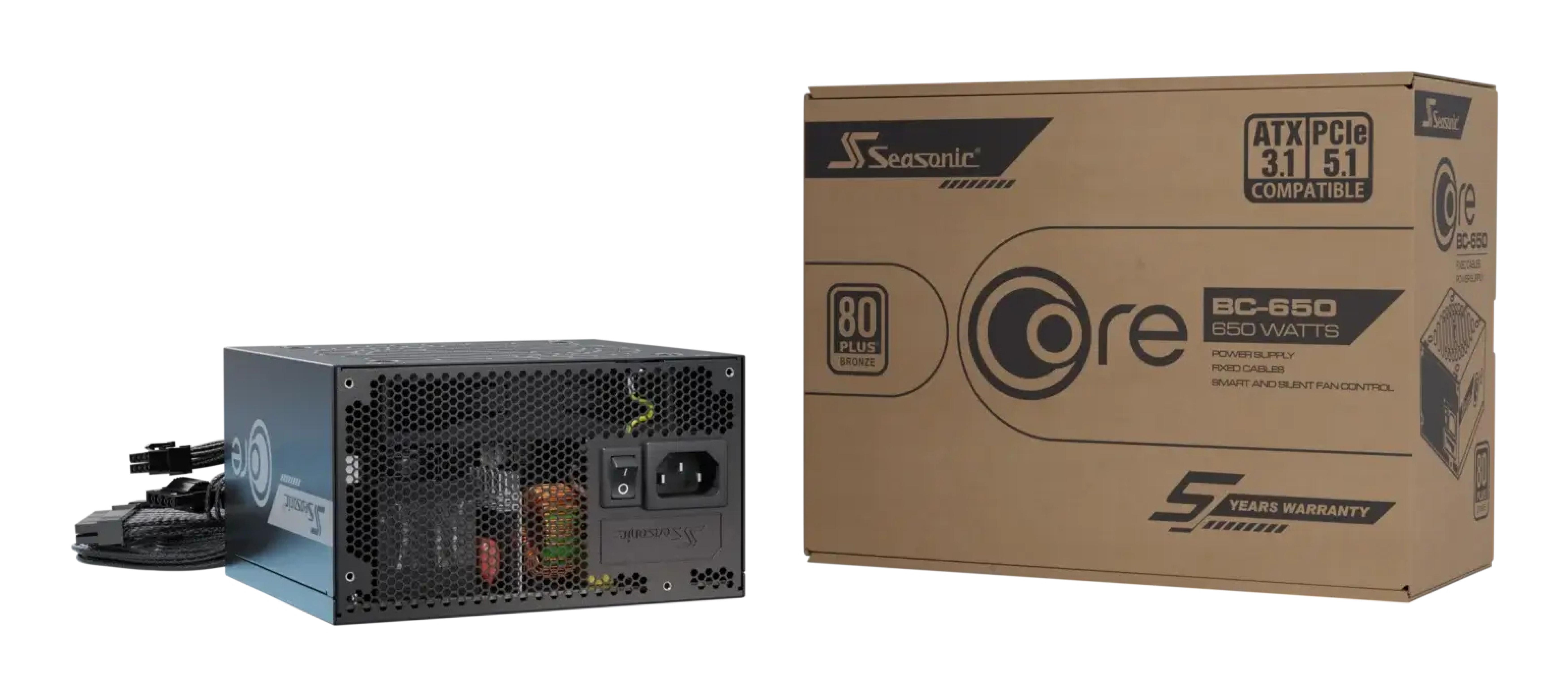 Seasonic Netzteil 650W Core BC-650 ATX3 (80+Bronze)