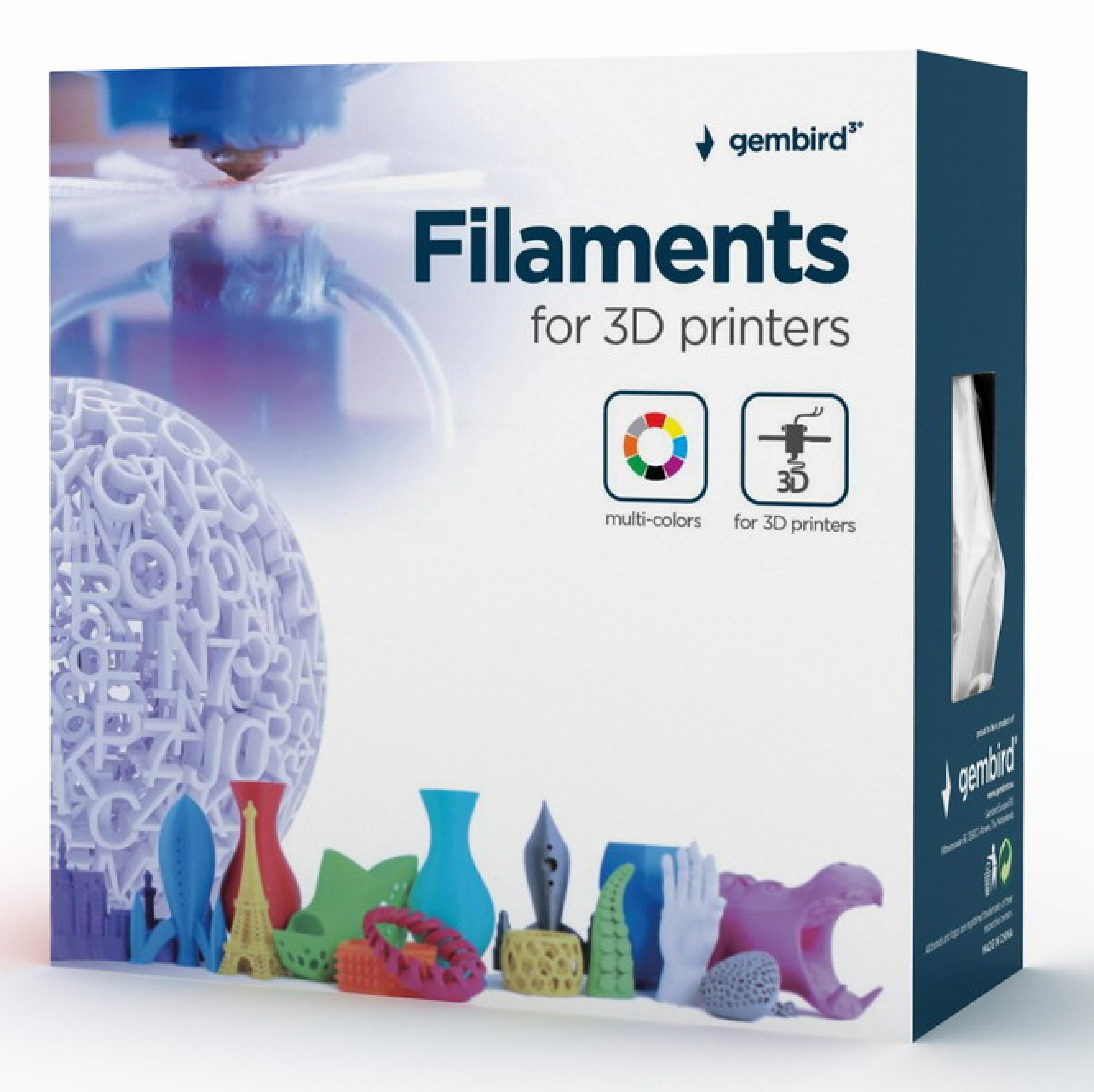 gembird Filamentcassette ABS schwarz 1.75mm 1kg Spule