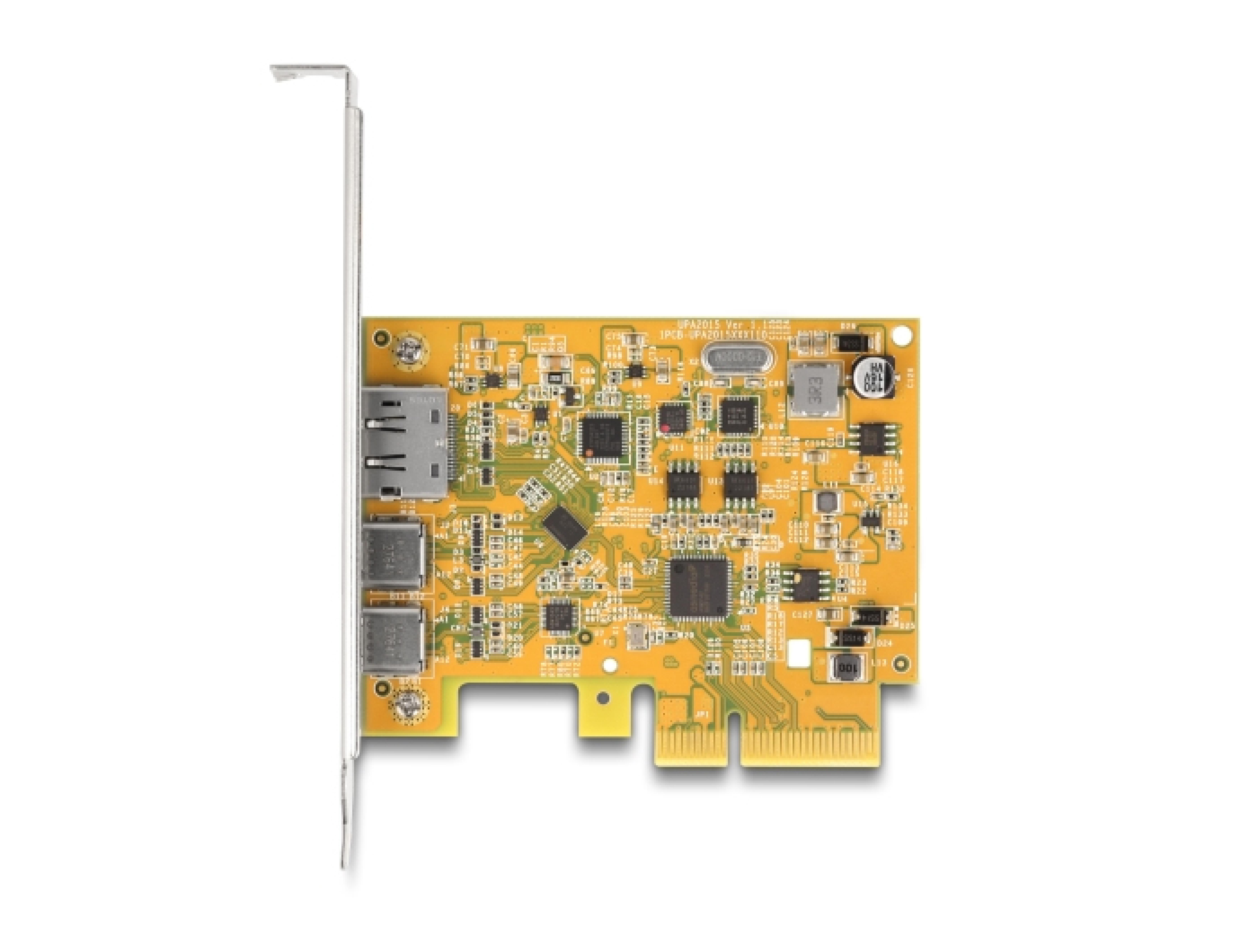DELOCK PCI Express x4 Karte zu 1x extern USB TypeC 10 Gbps B