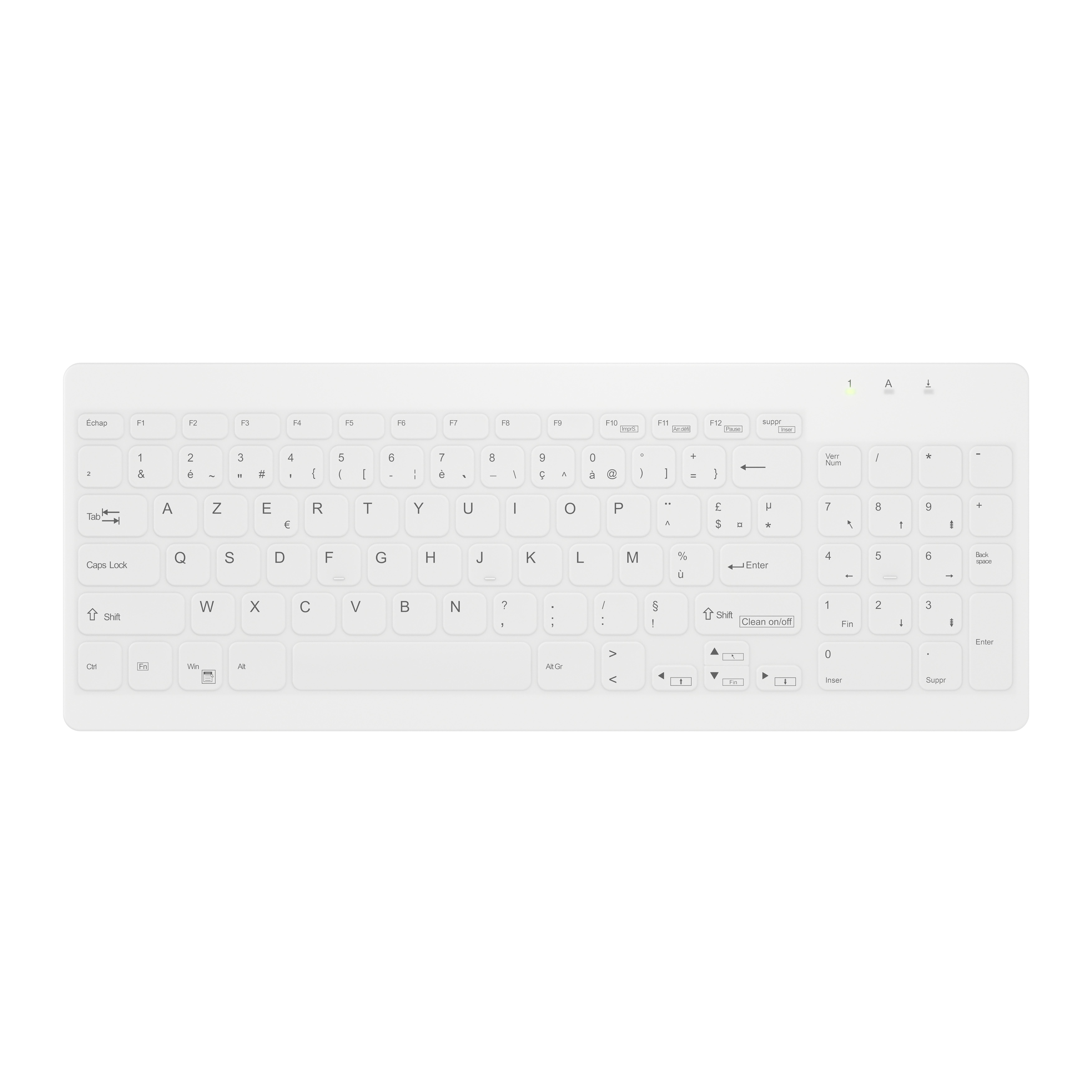 Contour ACTIVE KEY Hygiene Compact Ultraflat Keyboard with N