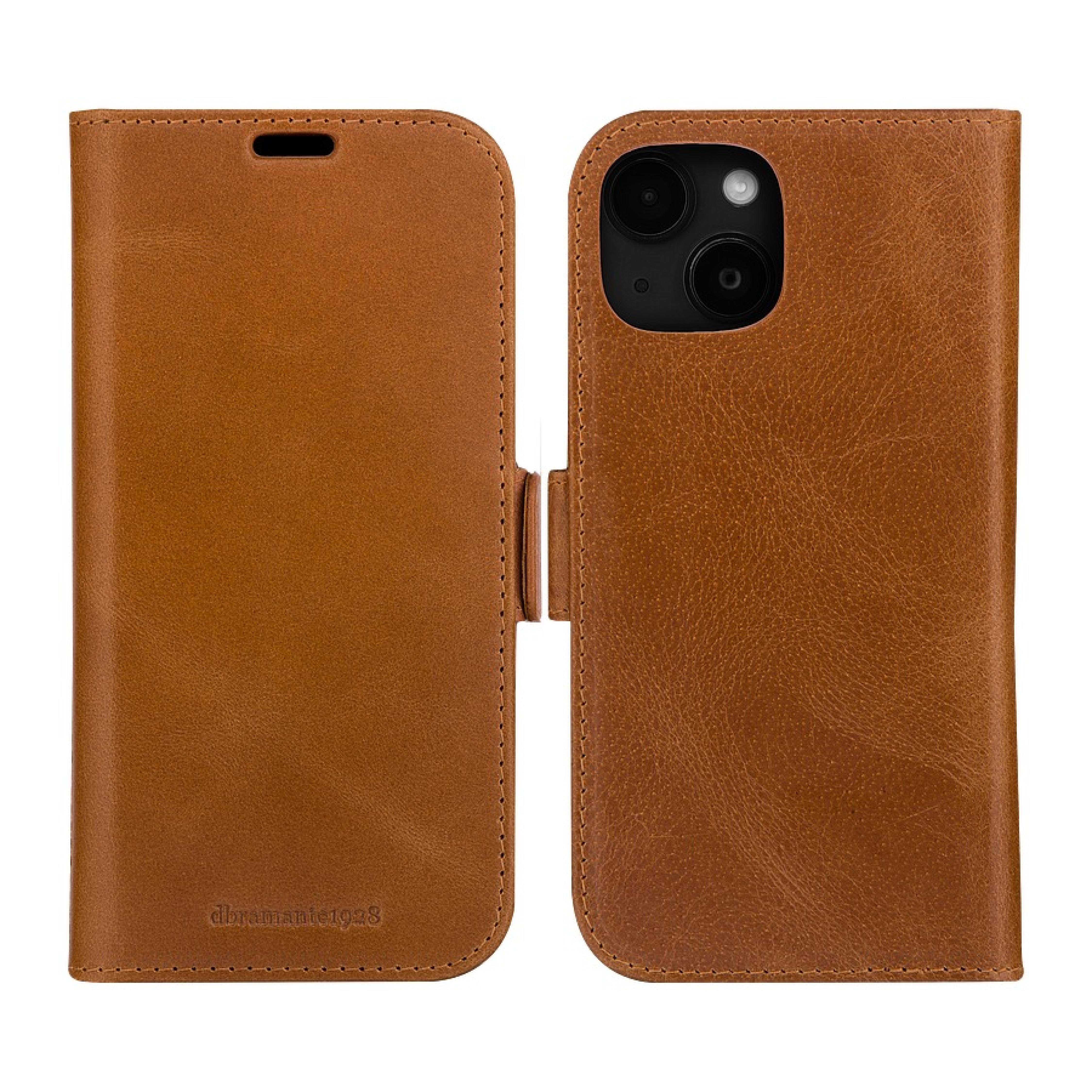 DBRAMANTE1928 Lynge - Iphone 17e/16e/15/14/13 - Full-grain leather - Tan