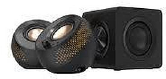 CREATIVE Pebble X Plus 2.1 Lautsprecher, Bluetooth 5.3, USB-C, schwarz RGB-Beleuchtung