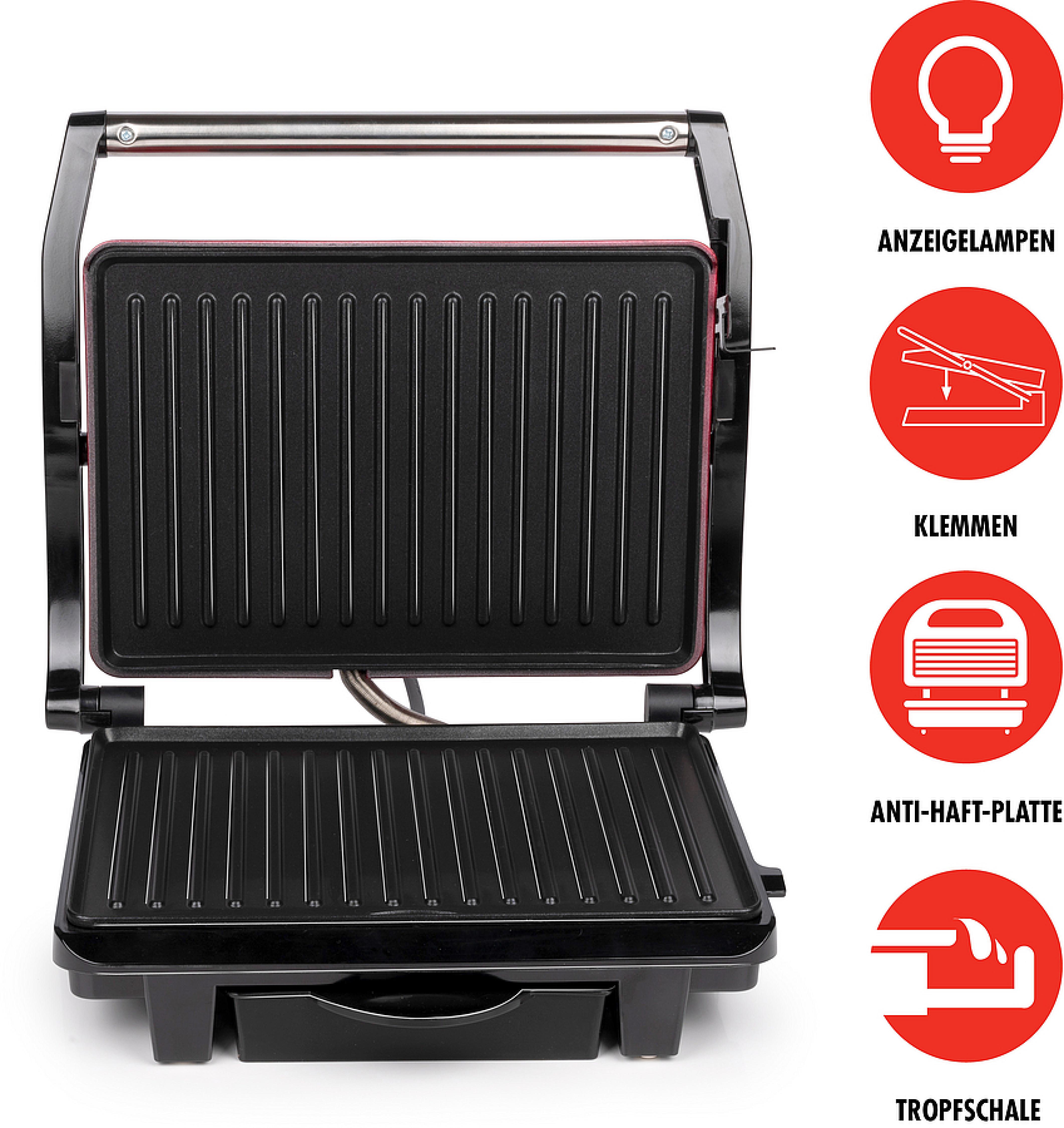 ALPINA Kontaktgrill, 220-240V, 1000W