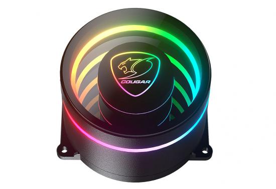 Cougar CPU-Kühler mit RGB-Beleuchtung und schwarzem Design