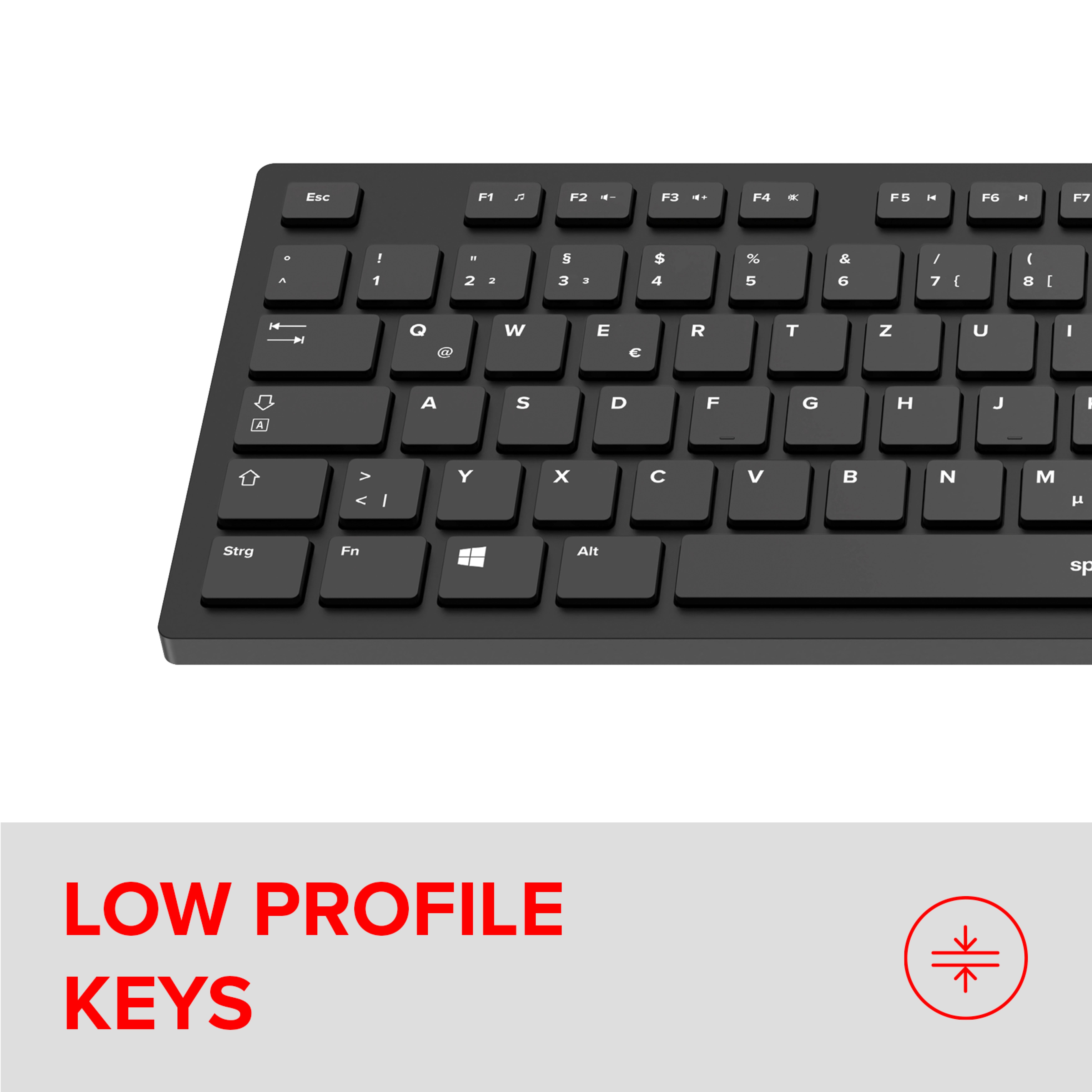 SPEEDLINK NIALA Keyboard, black - DE Layout