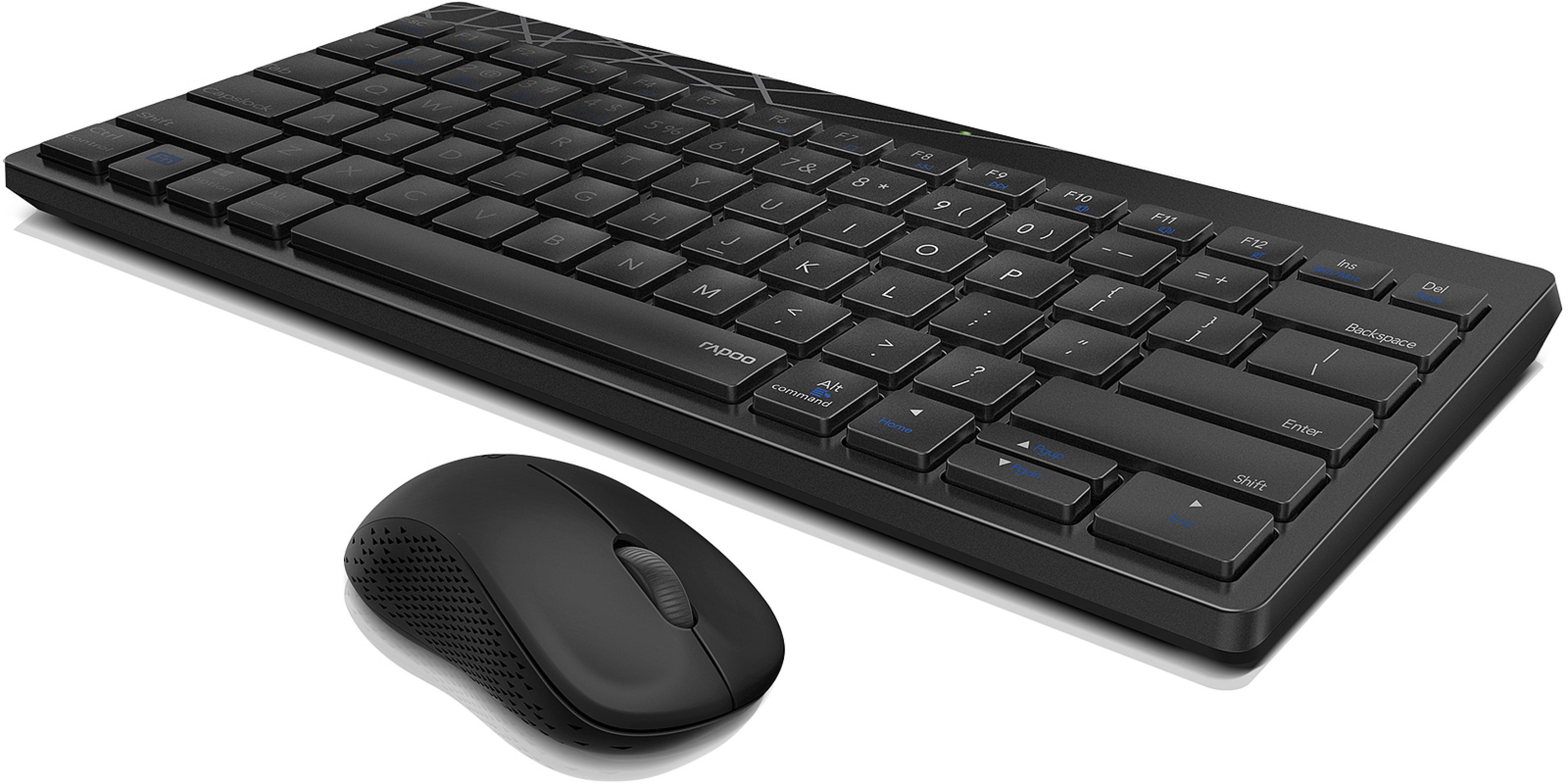 RAPOO 8000M.DE.BLCK Wireless Multi-Mode Mini Combo set