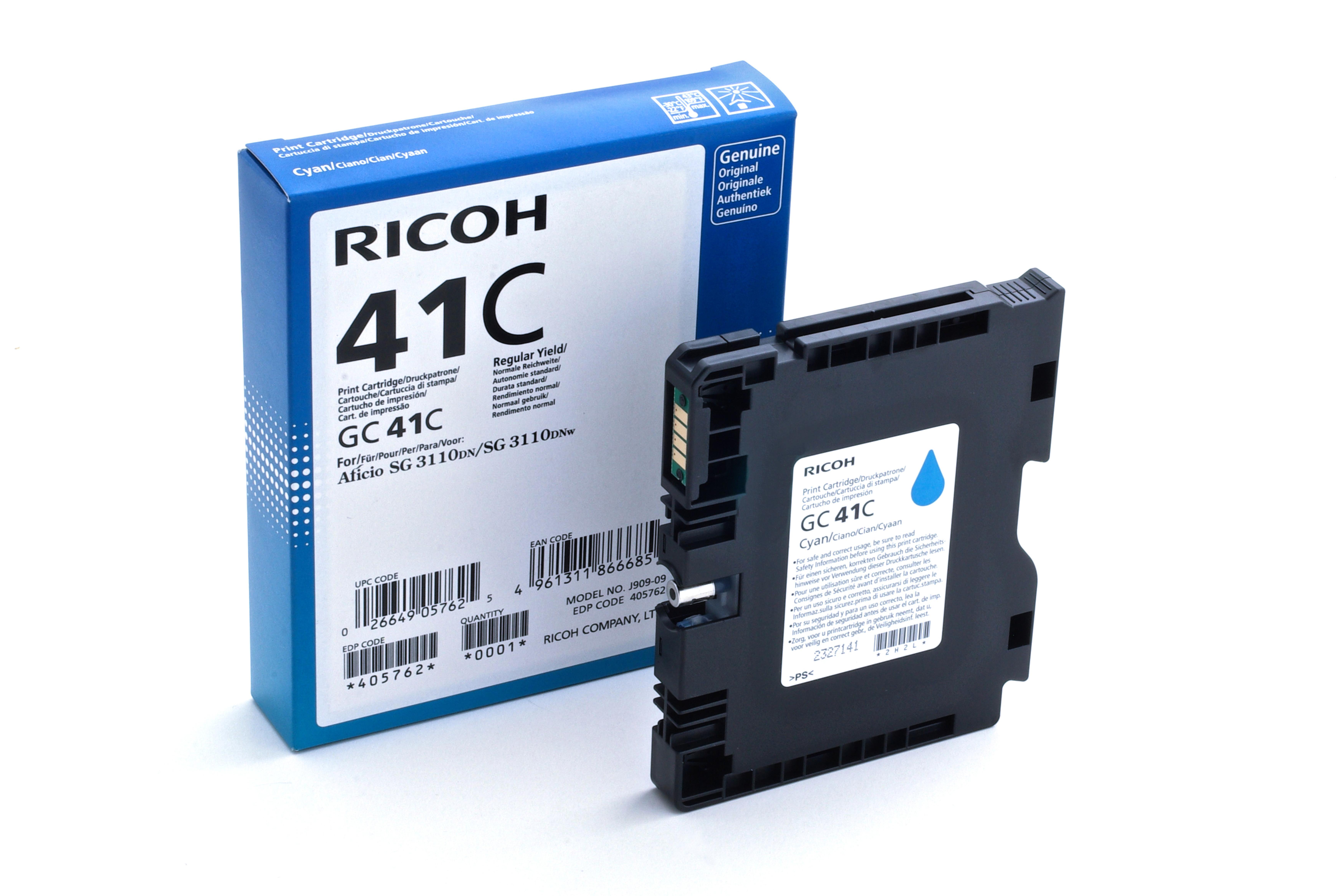 Ricoh Patrone GC41C cyan 2200 Seiten 405762