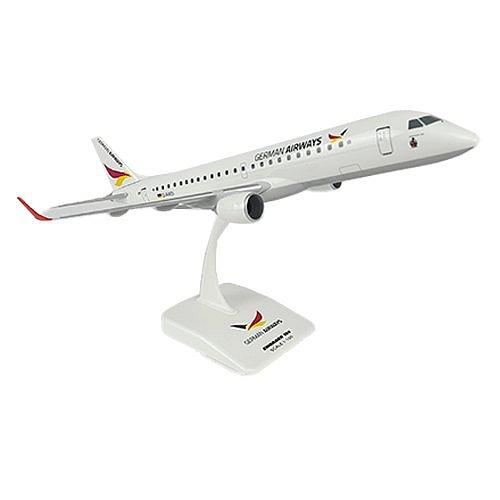 Detailgetreues Modell eines German Airways Flugzeugs auf einem weißen Ständer