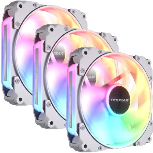 COUGAR Gehäuse Lüfter Apolar 120 ARGB, Weiß (3er Pack)
