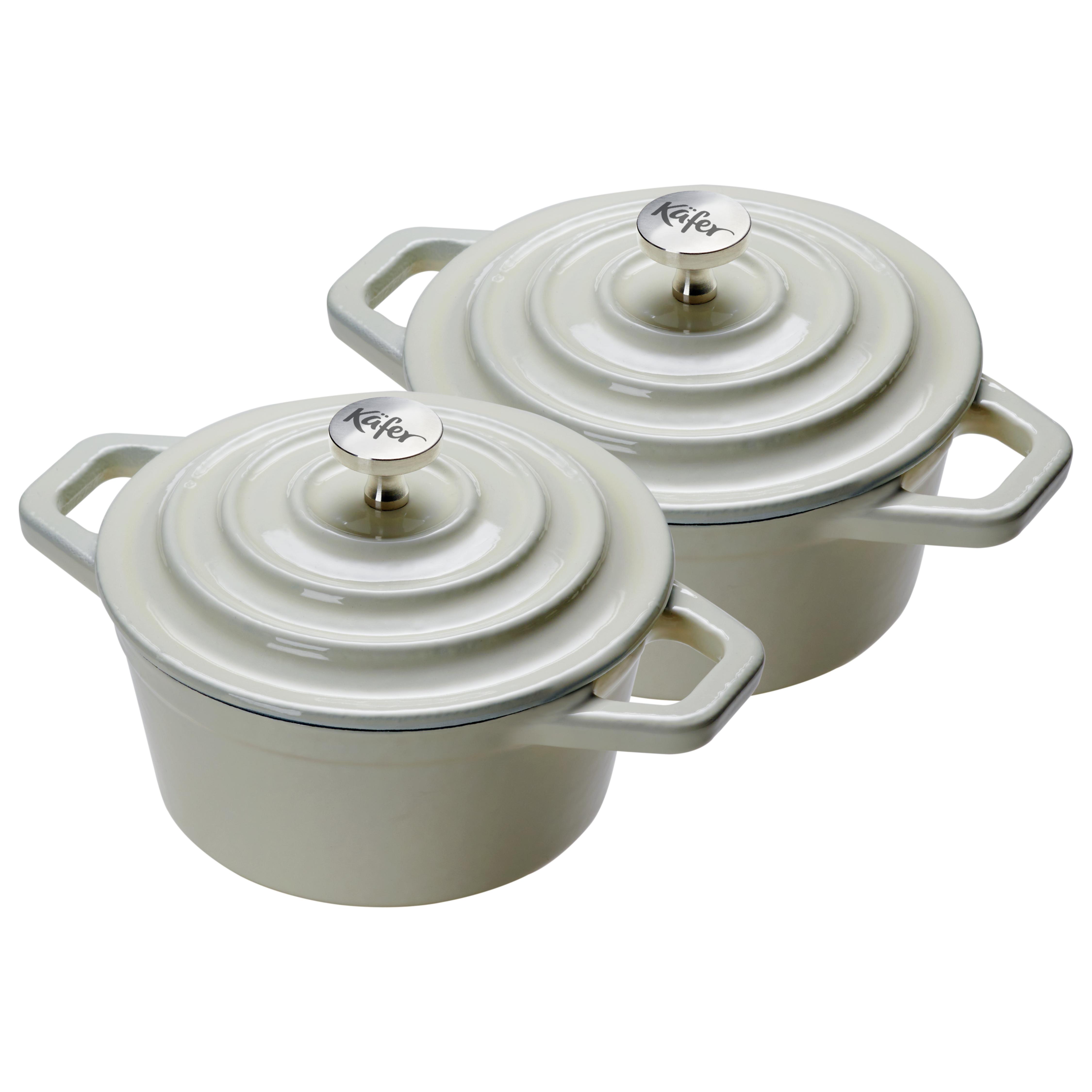 Käfer Gusseiserne Mini Cocotte, 2er Set