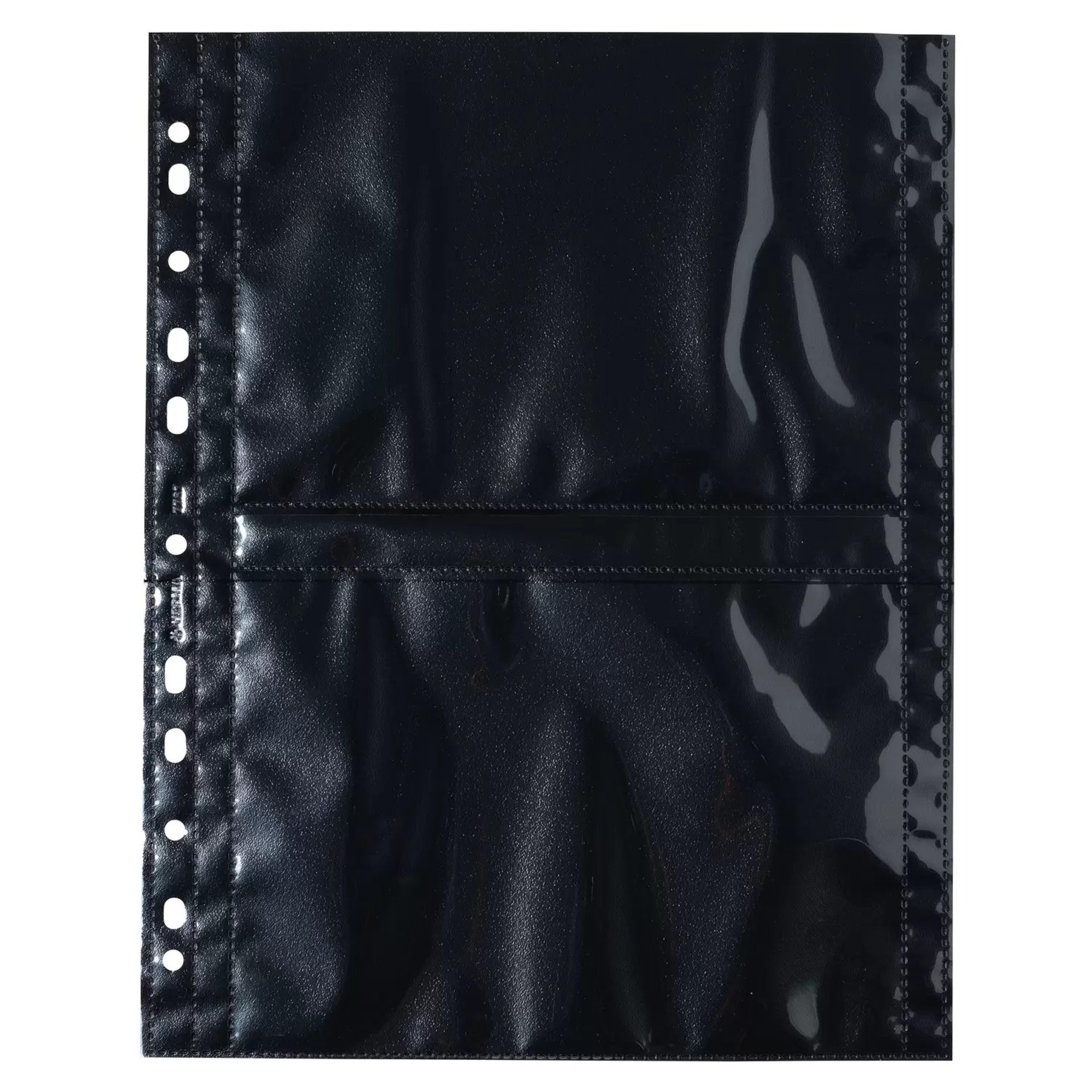 HERMA Fotosichthuellen 130 x 180 mm quer schwarz 10 Huellen