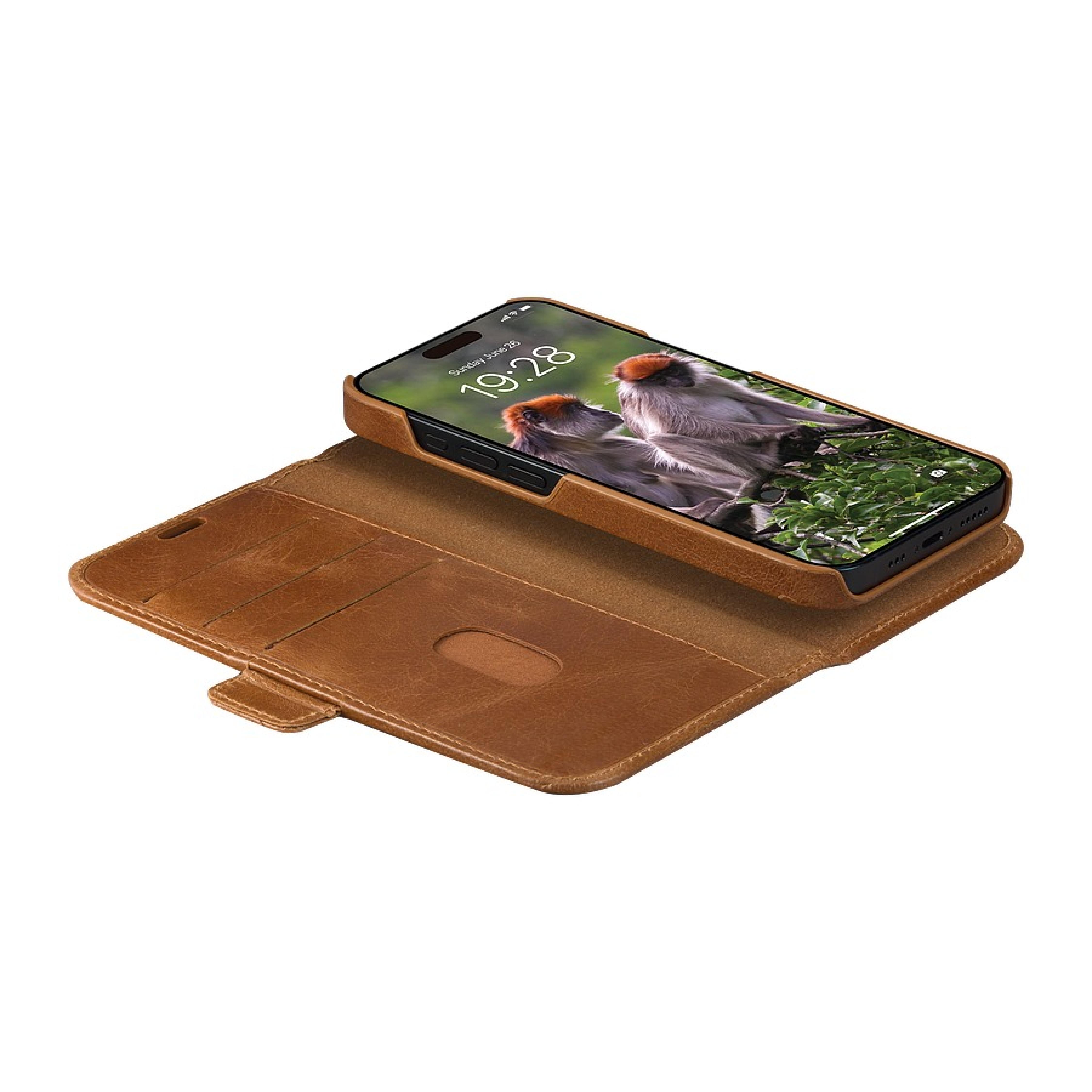 DBRAMANTE1928 Lynge - Iphone 17e/16e/15/14/13 - Full-grain leather - Tan