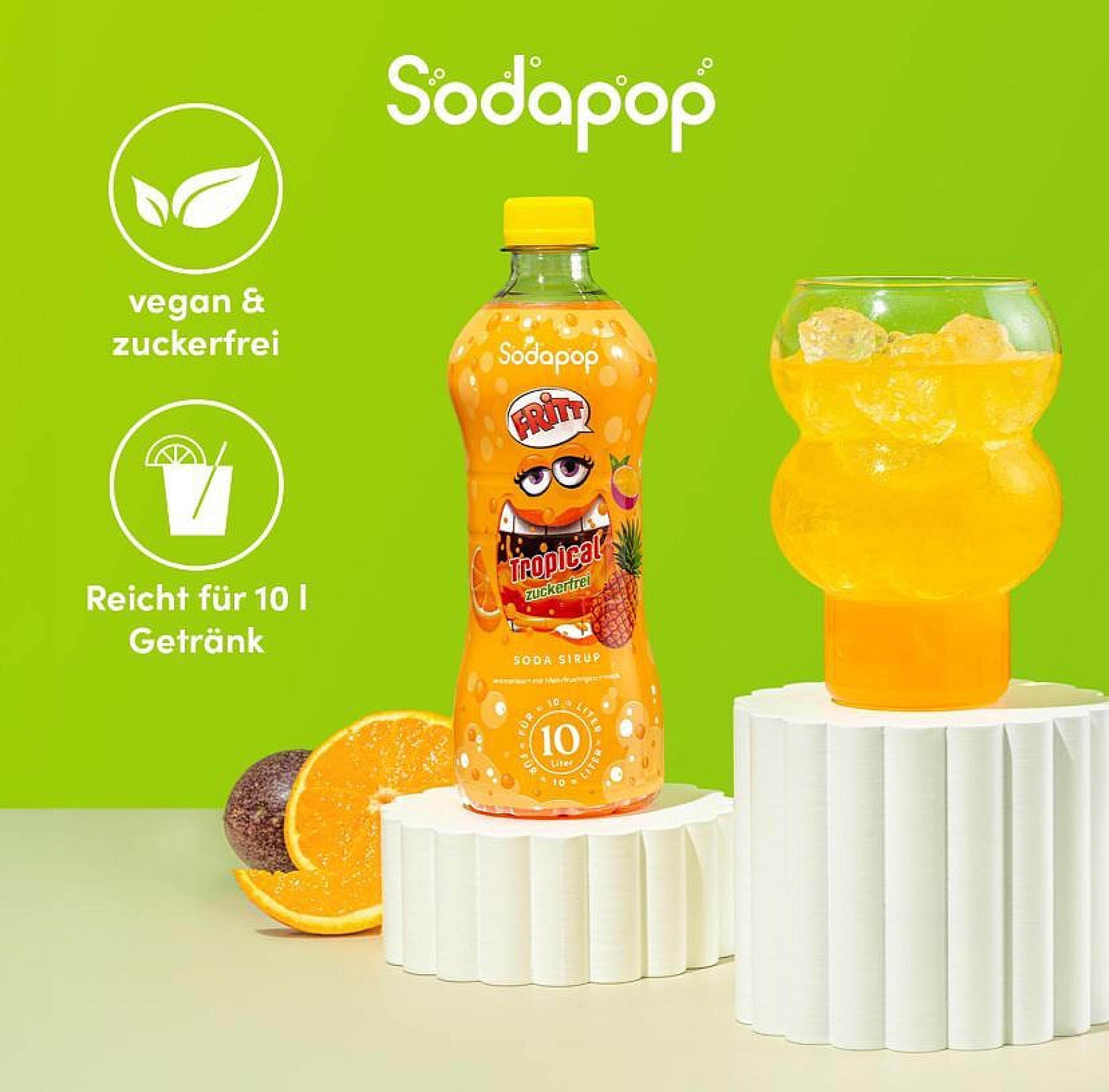 SODAPOP FRITT Sirup Tropical 500ml für 10 Liter