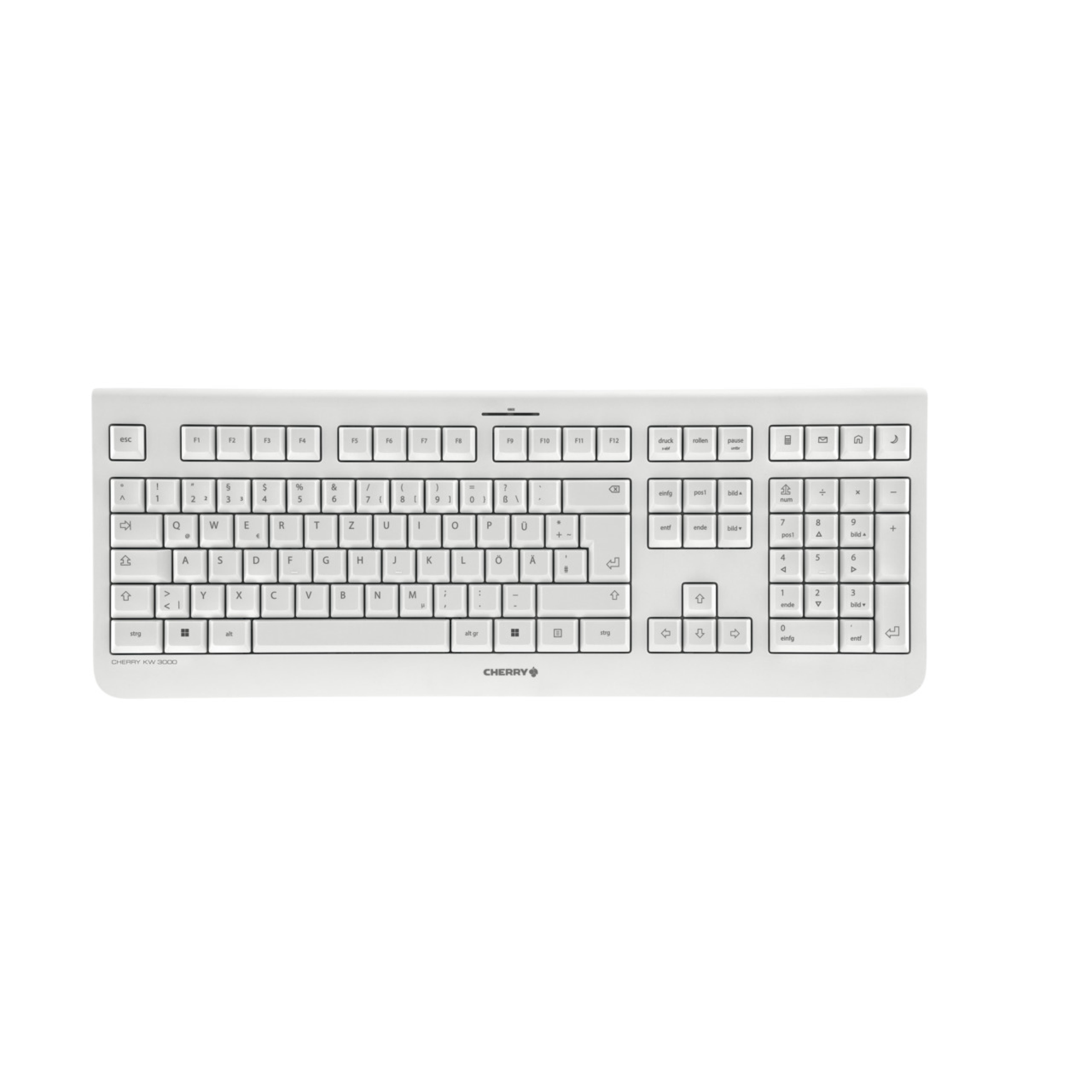 CHERRY KW3000 Wireless Tastatur DE weiss