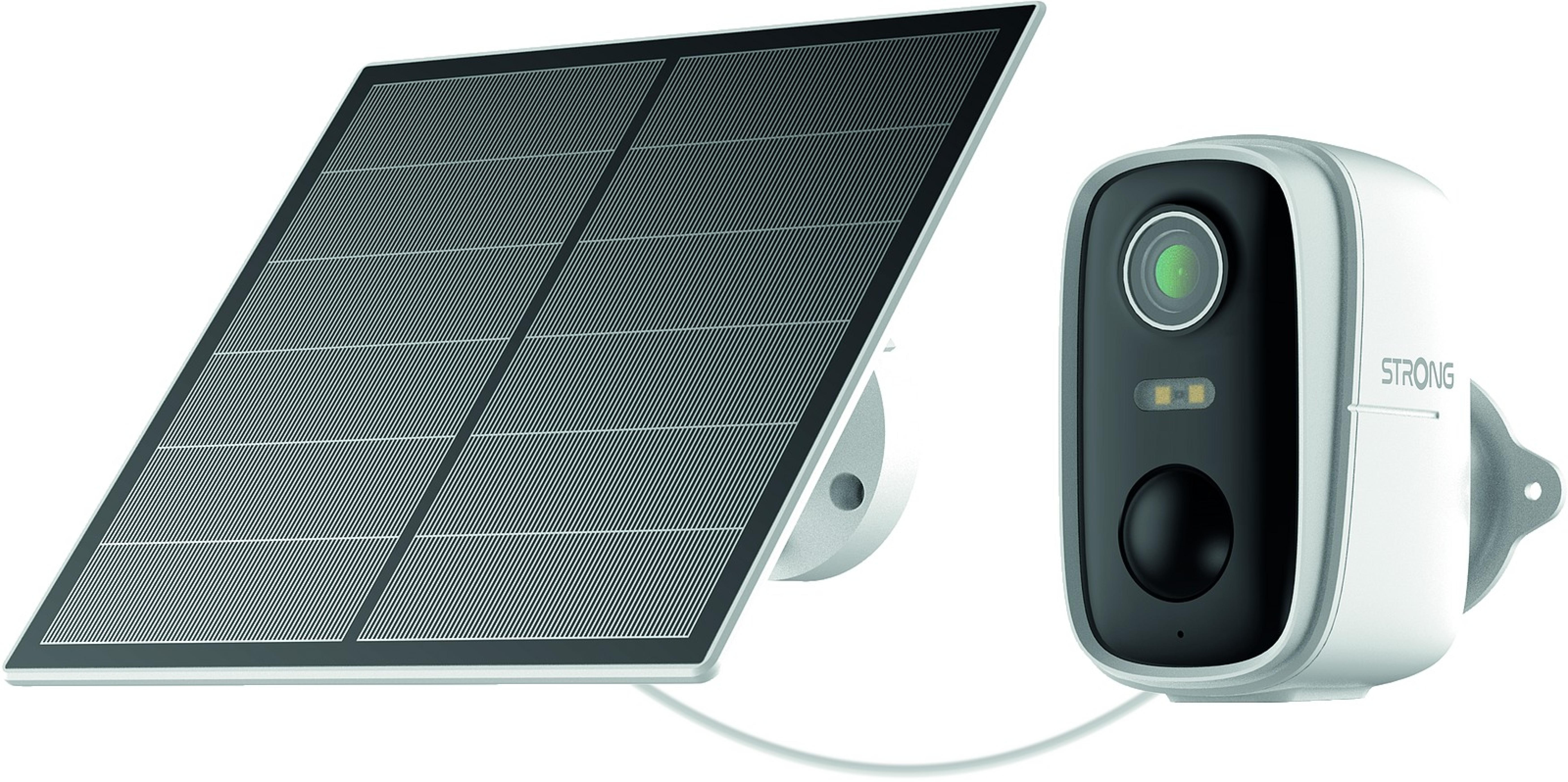 STRONG FALKY Solar - Außen Überwachungskamera FHD, WiFi6, Zweiwege-Audio, Magnethalterung, Solar Panel