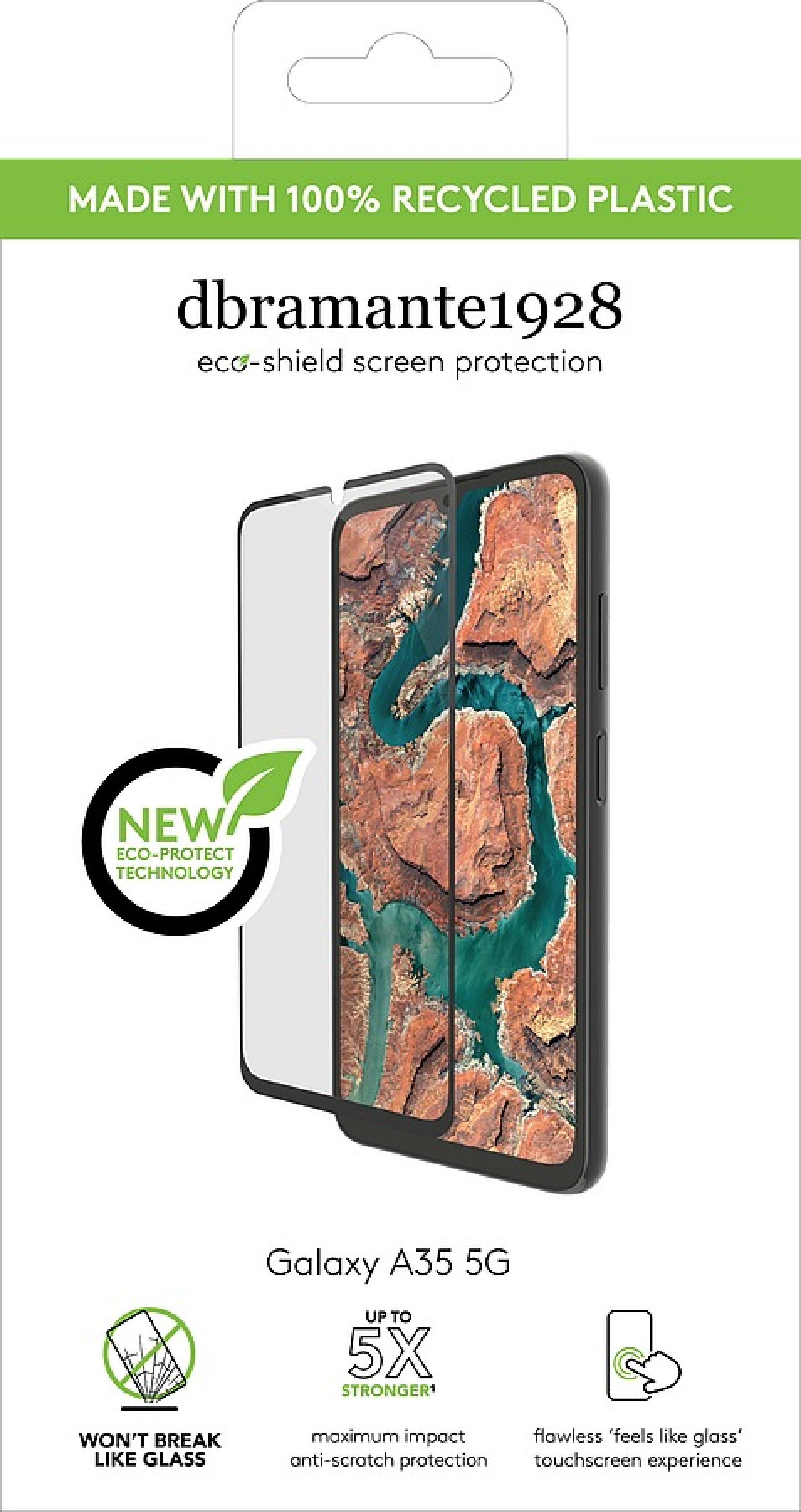 DBRAMANTE1928 Eco-Shield - Galaxy A35 5G - Black Edge