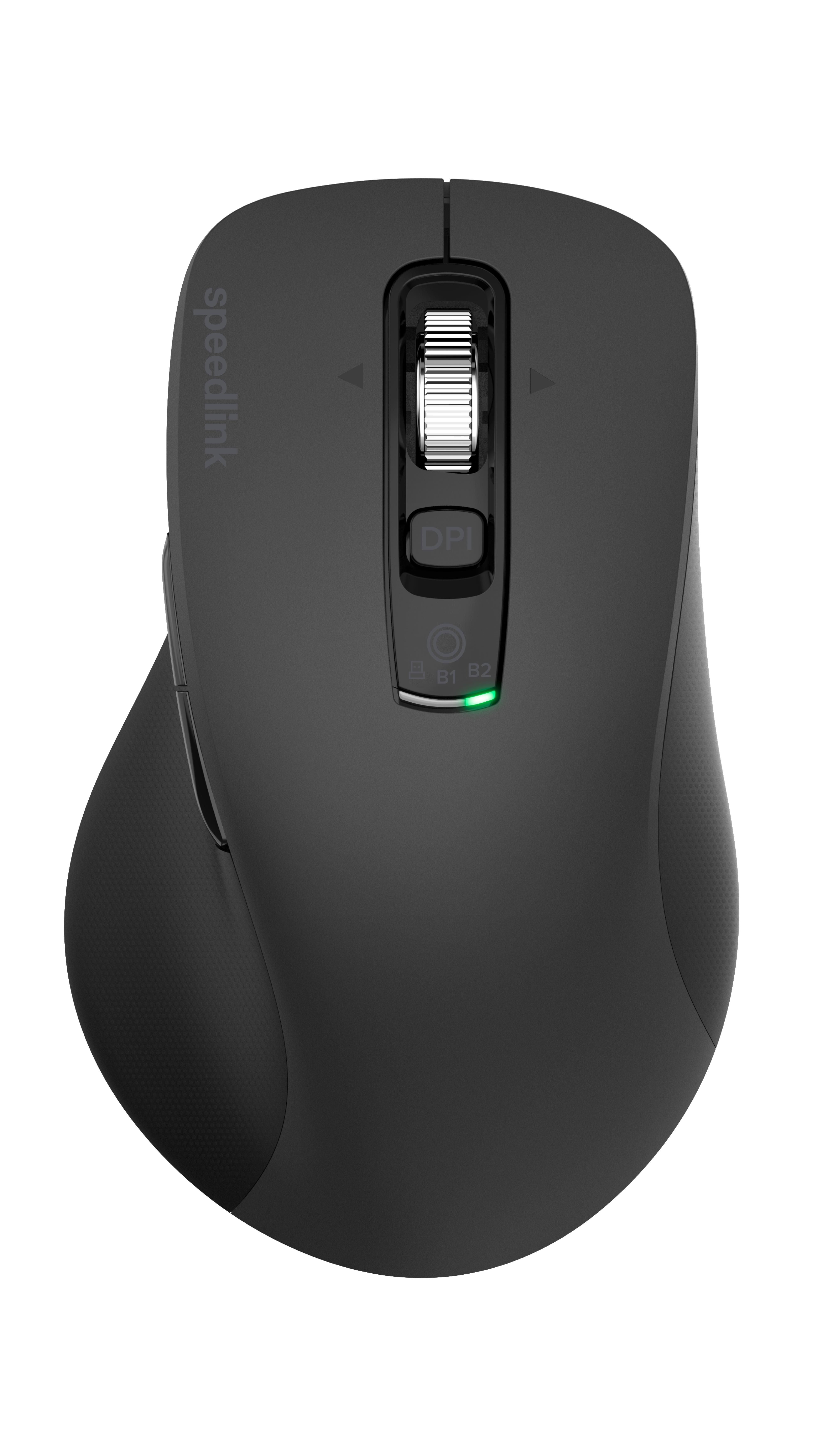 SPEEDLINK VELORA Rechargeable Mouse - Wireless, Bluetooth, Smart Flying Scroll Wheel, black