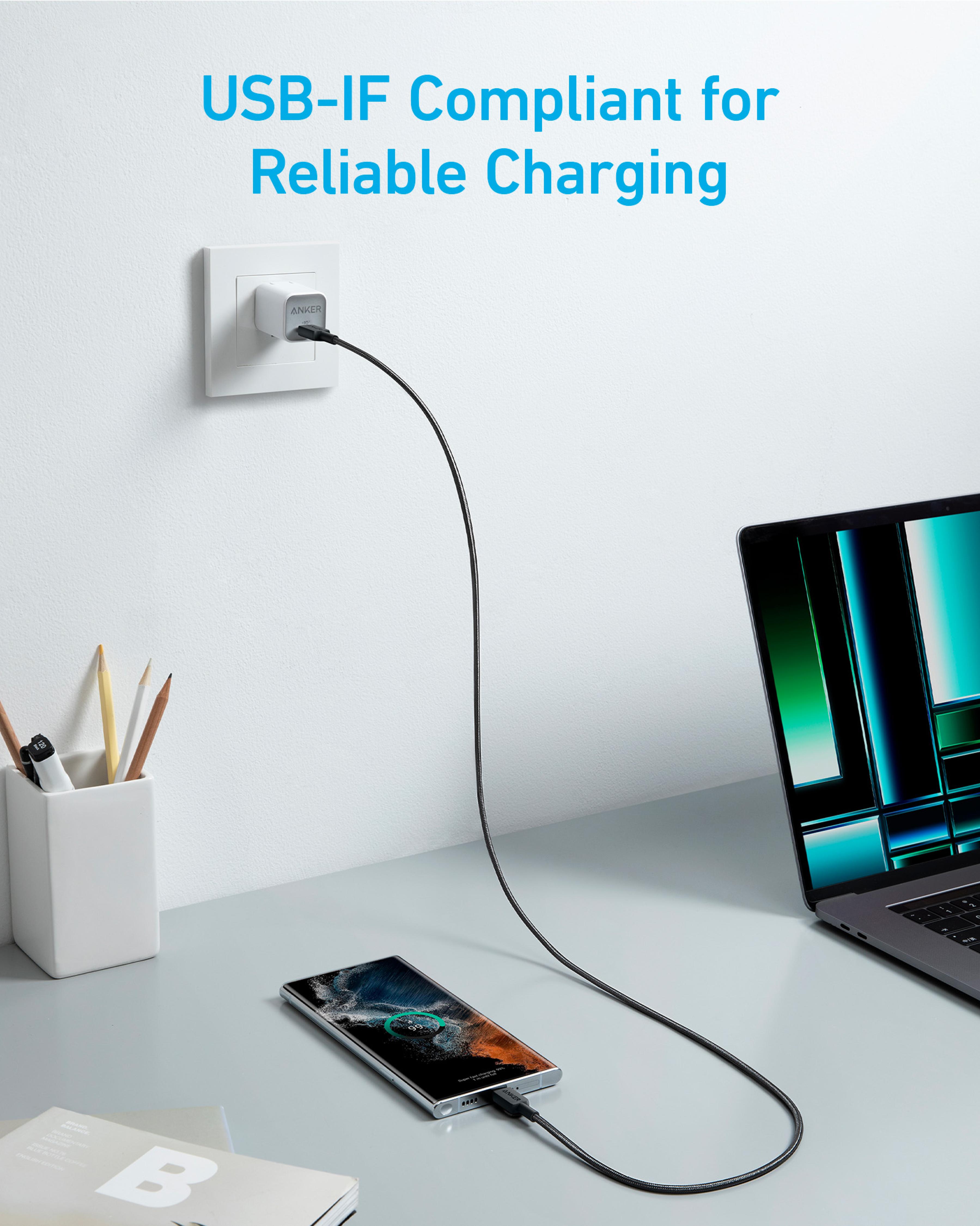 ANKER 322 USB-C to USB-C Cable, 0,9m, black