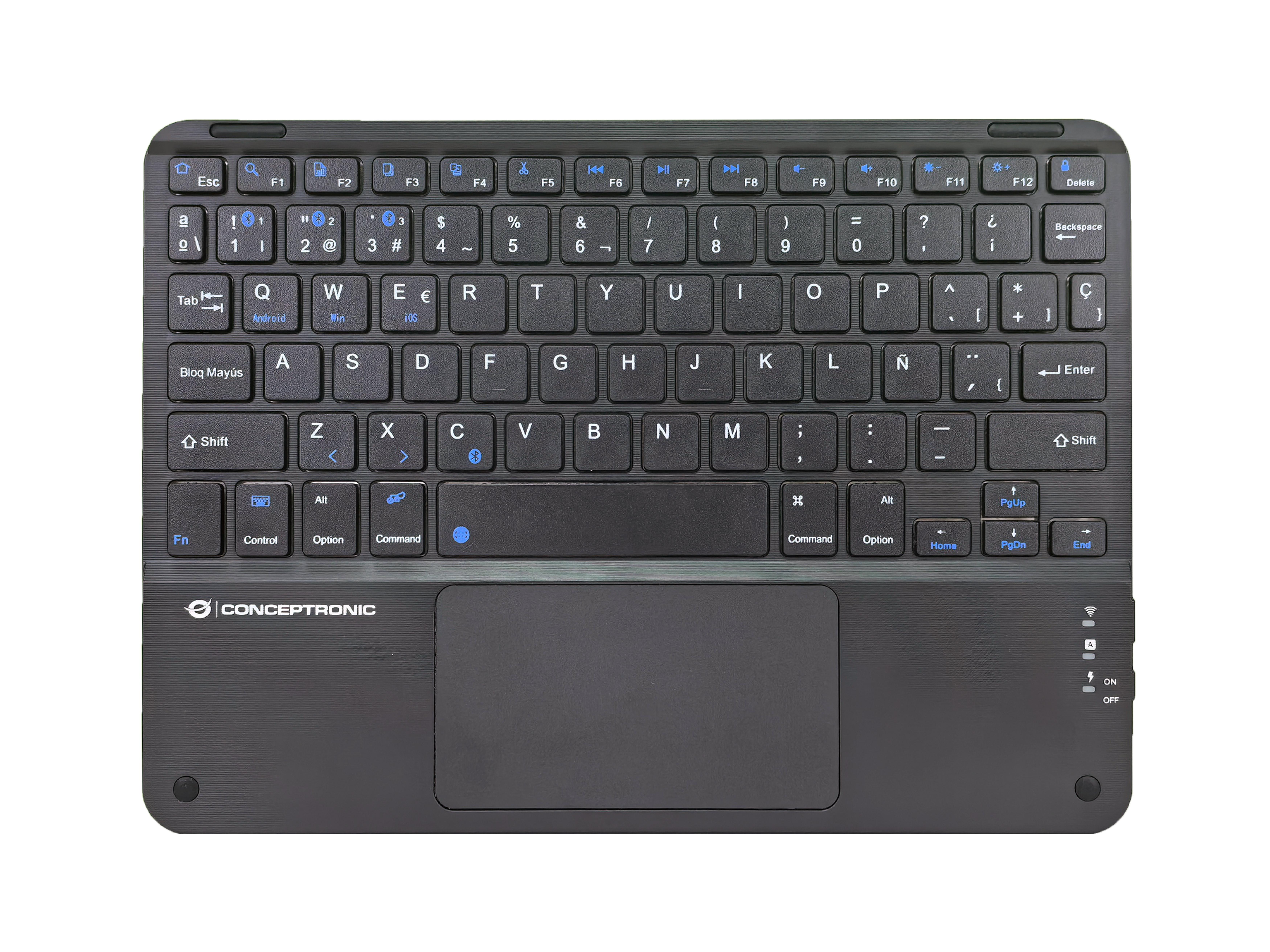 CONCEPTRONIC 10" Wireless Tastatur BT5.4 Layout ES schwarz