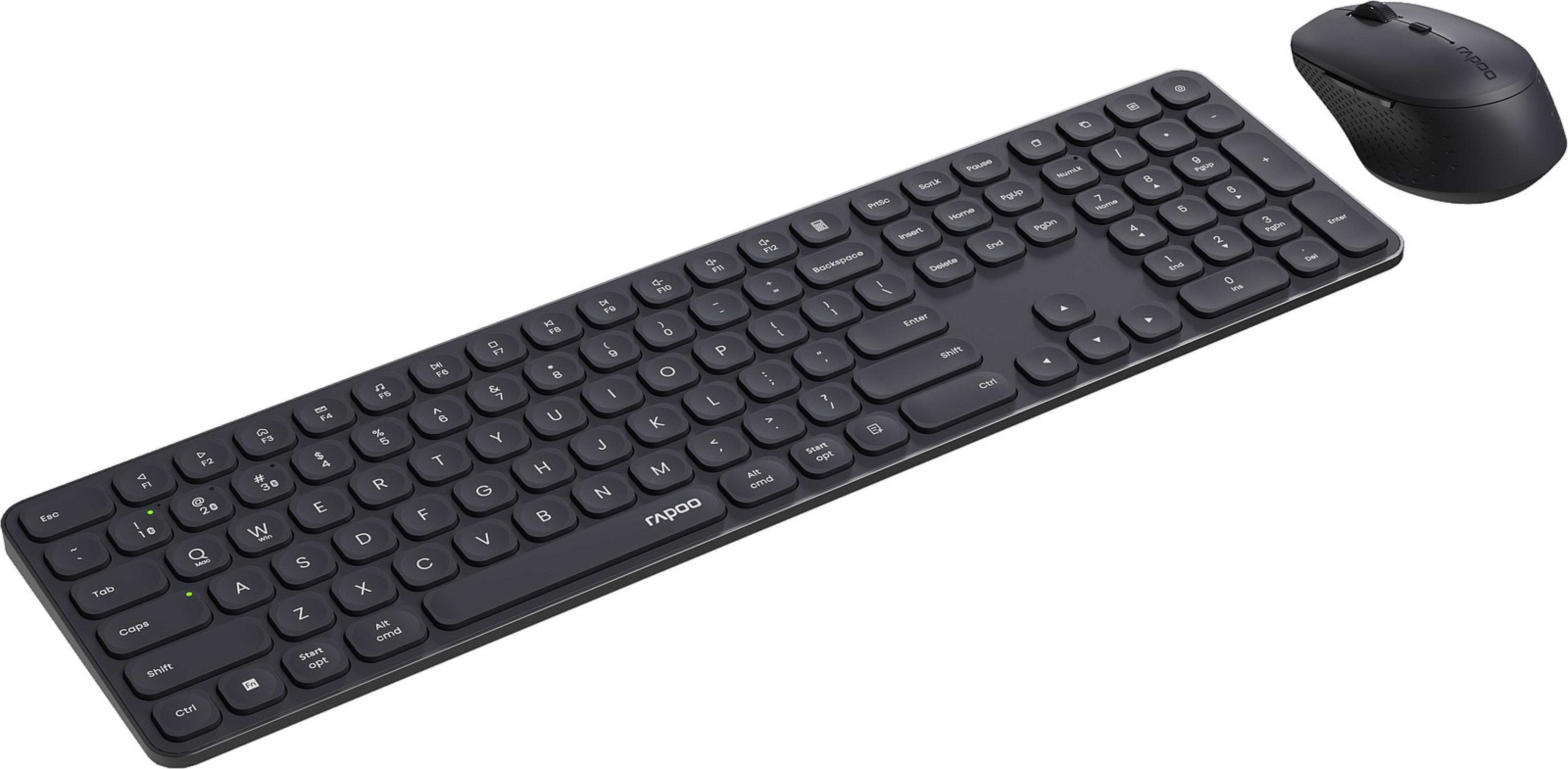 RAPOO 9810M.DE.DARK GREY Multi-Mode Wireless Combo