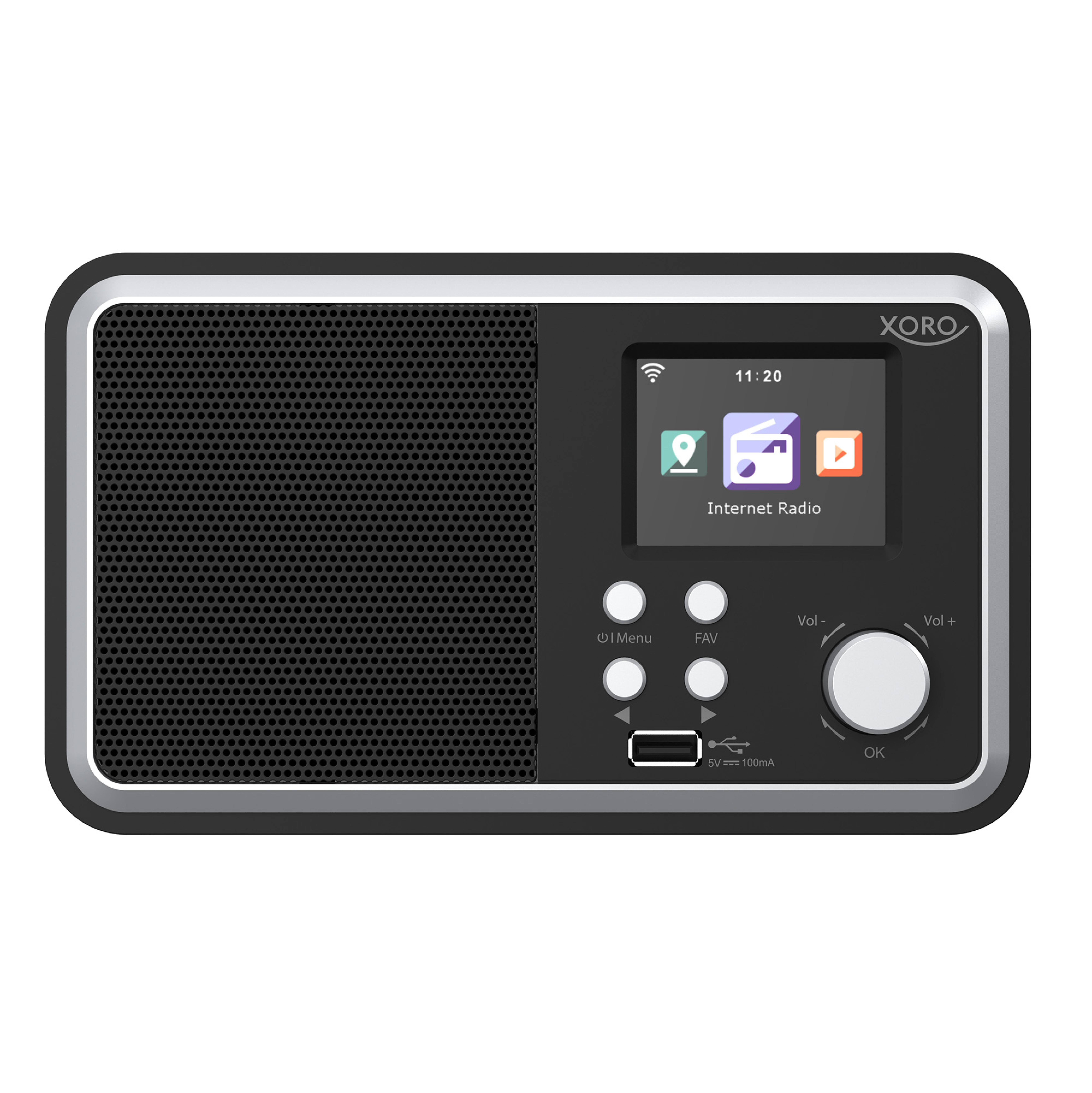 Xoro Internetradio DAB 300 IR DAB+ BT USB Farbdisplay
