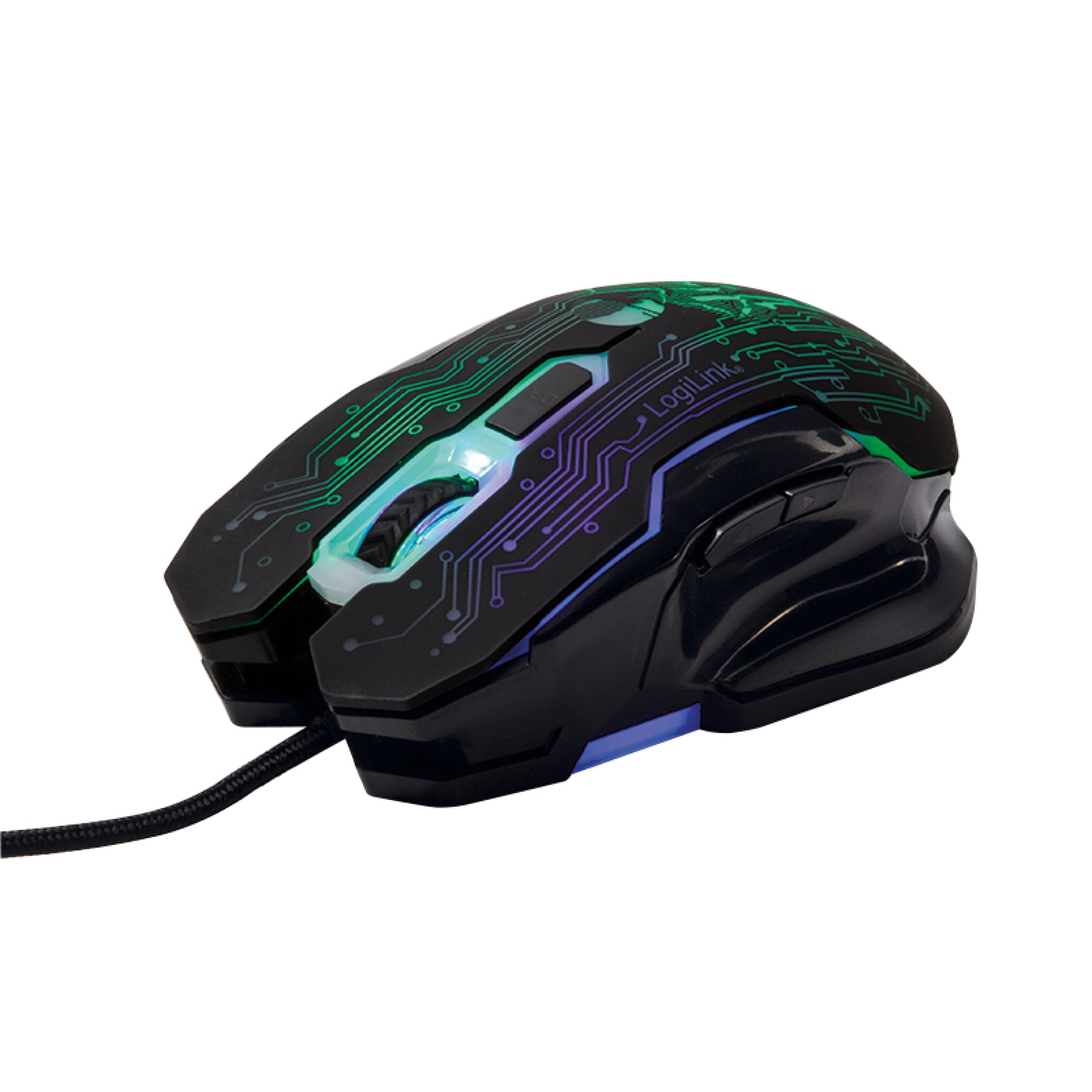 Logilink Gaming Maus, USB, 6-button, 2400dpi