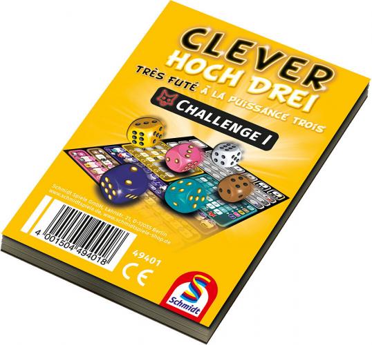 VERLAG: SCHMIDT SPIELE Clever hoch Drei, Challenge Block, Spiel-Zubehör