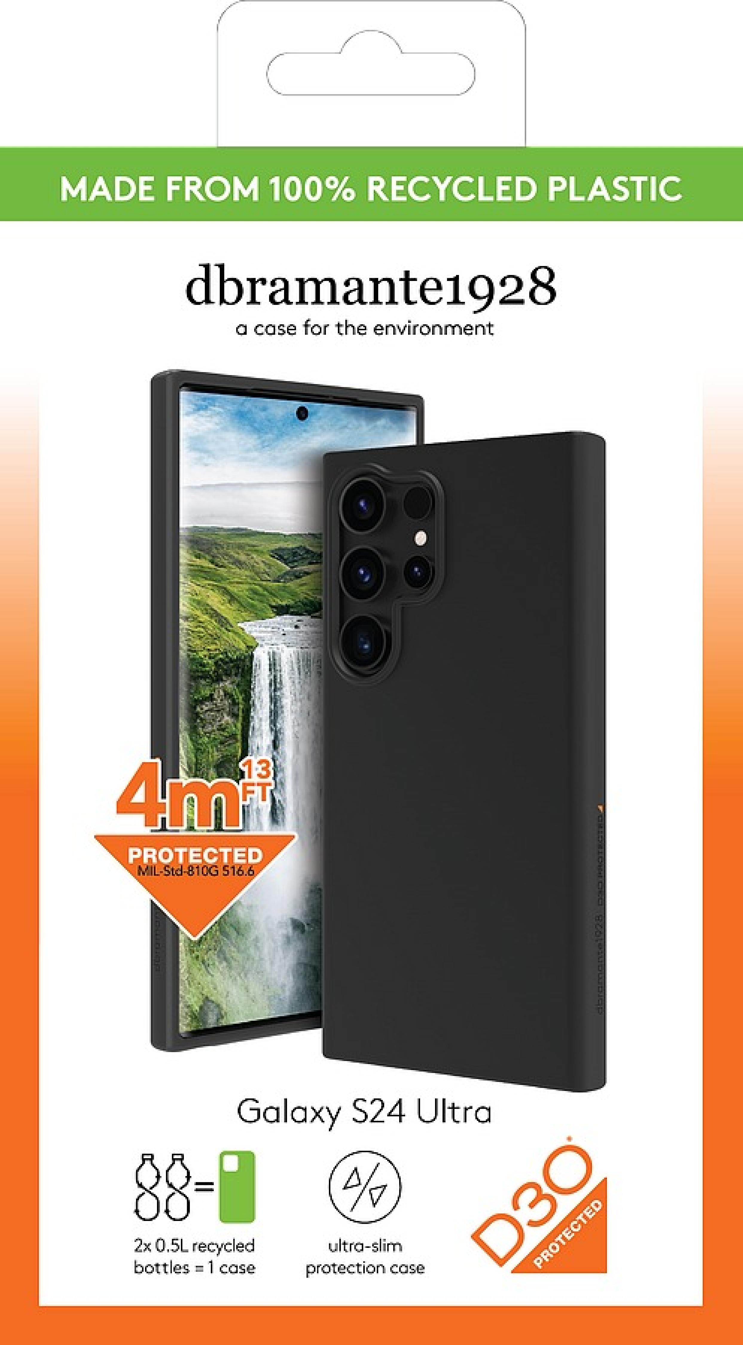 DBRAMANTE1928 Iceland Ultra D3O - Galaxy S24 Ultra - Black