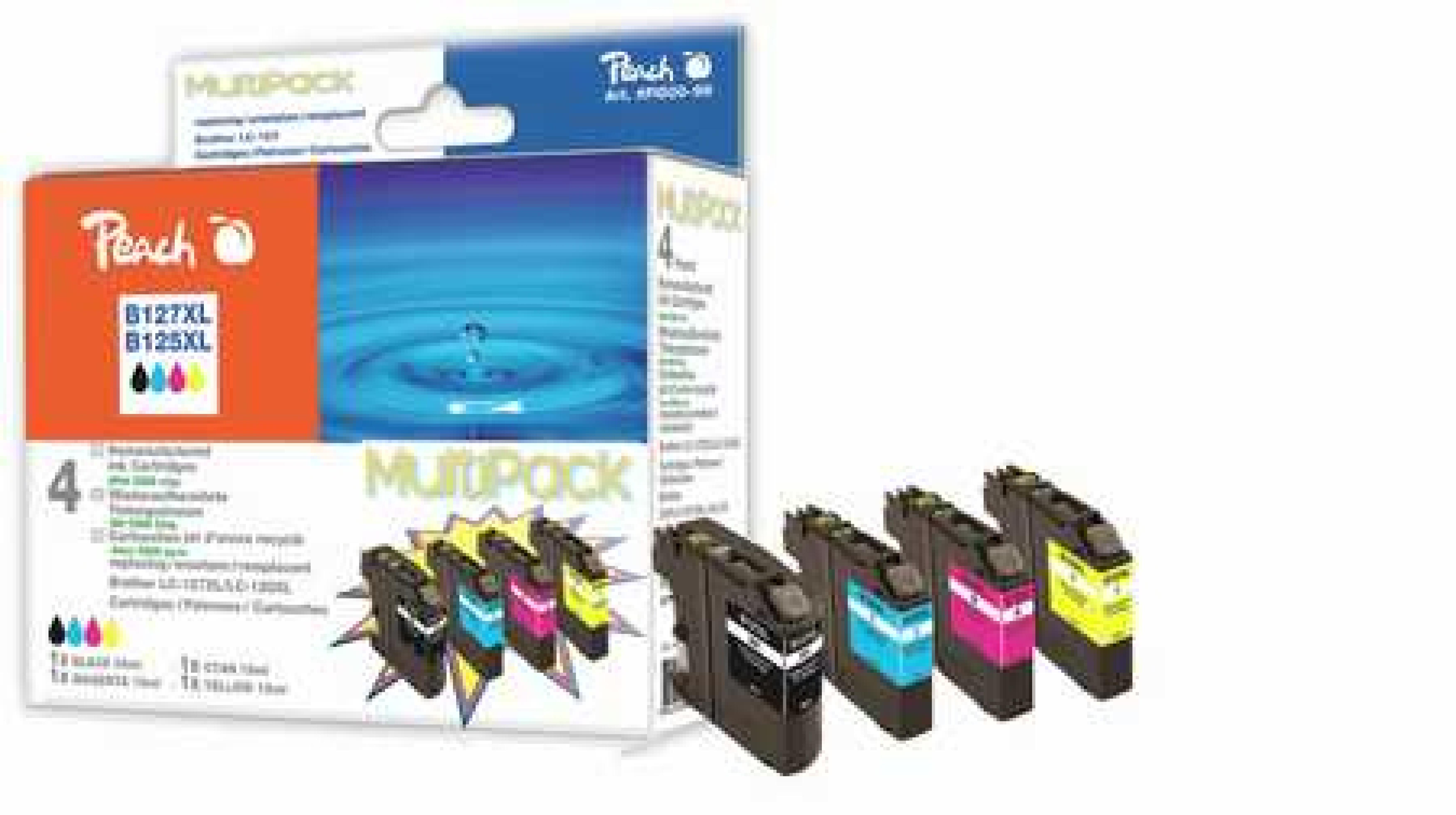 Peach Patrone Brother LC-127XLVALBP MultiPack REM,KOM