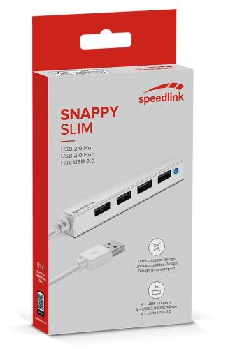 Speedlink Snappy Slim USB 2.0 Hub mit 4 Ports Verpackung des Speedlink Snappy Slim USB 2.0 Hubs mit 4 USB-Ports