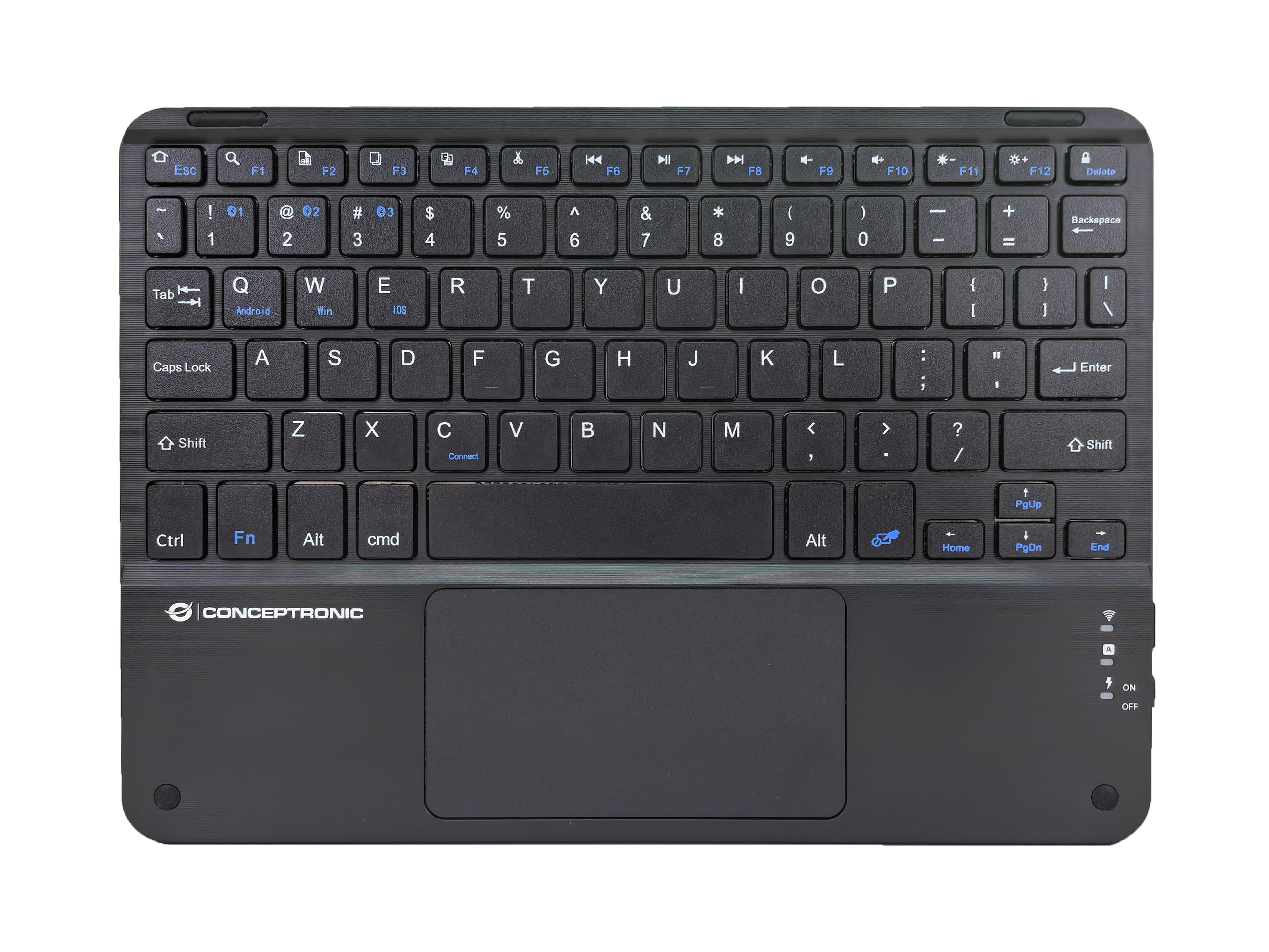 CONCEPTRONIC 10" Wireless Tastatur BT5.4 Layout US schwarz
