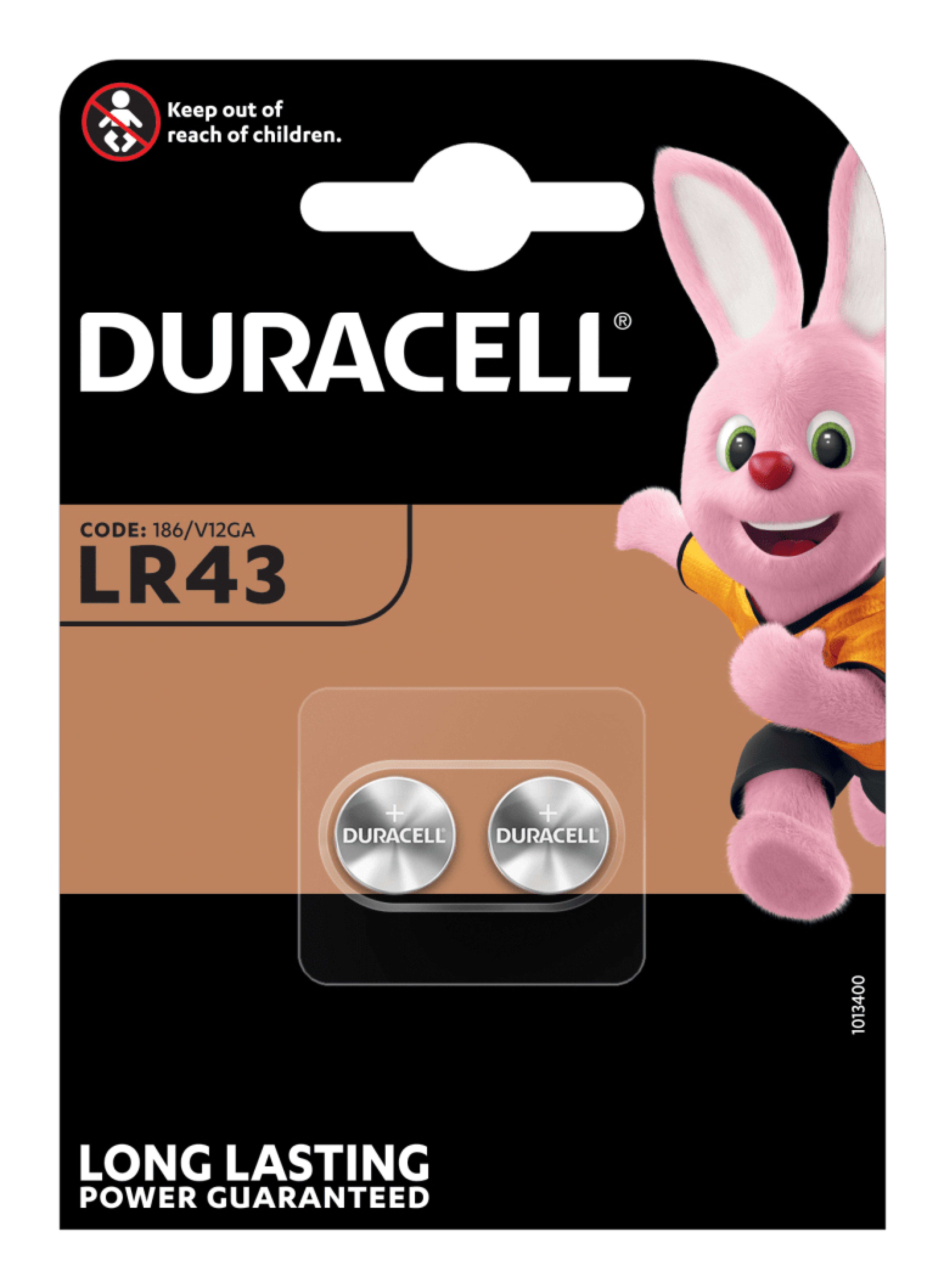 Duracell Batterie Knopfzelle LR43 1.5V 2St.