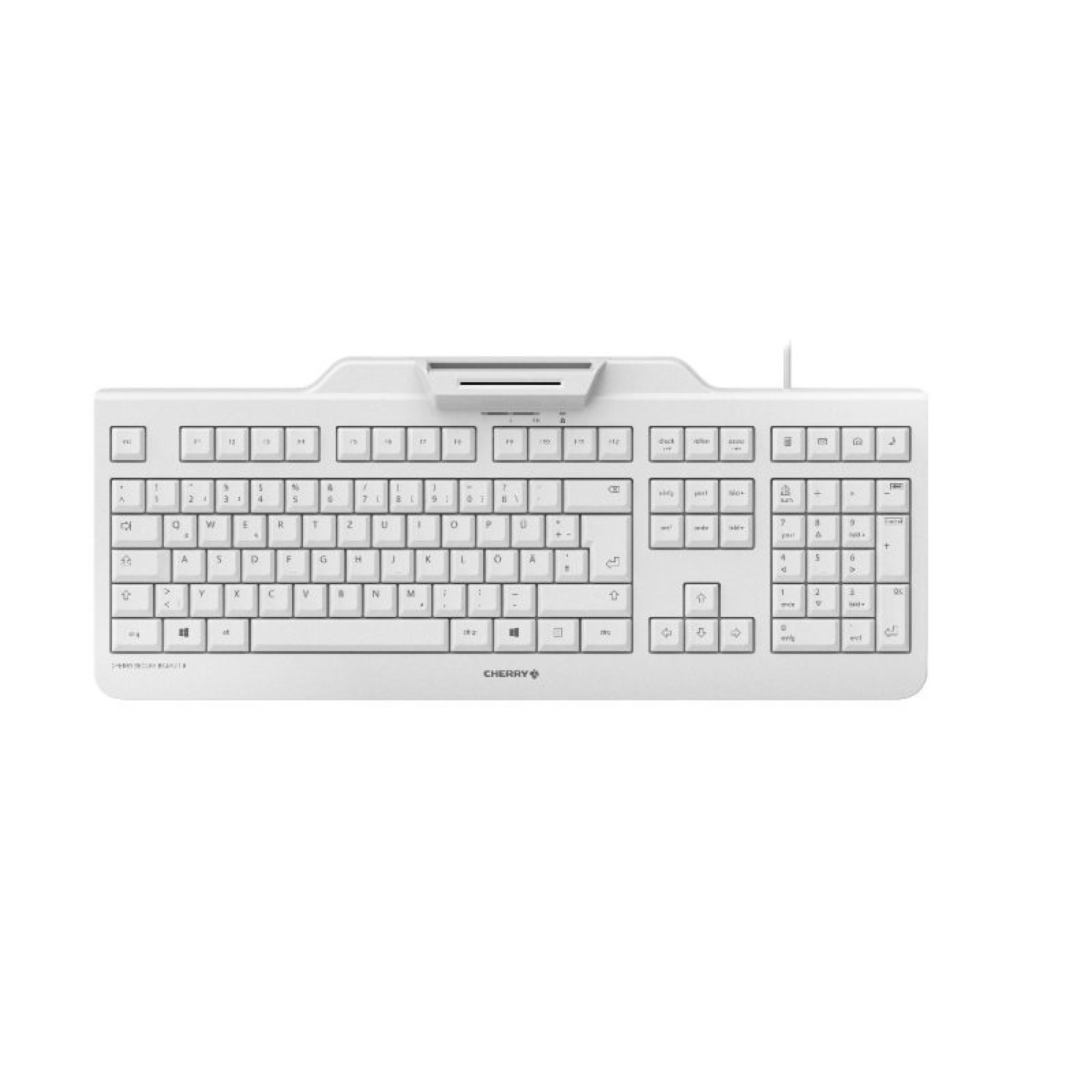 CHERRY SecureBoard 1.0 Tastatur Wired CH 1.80m hellgrau