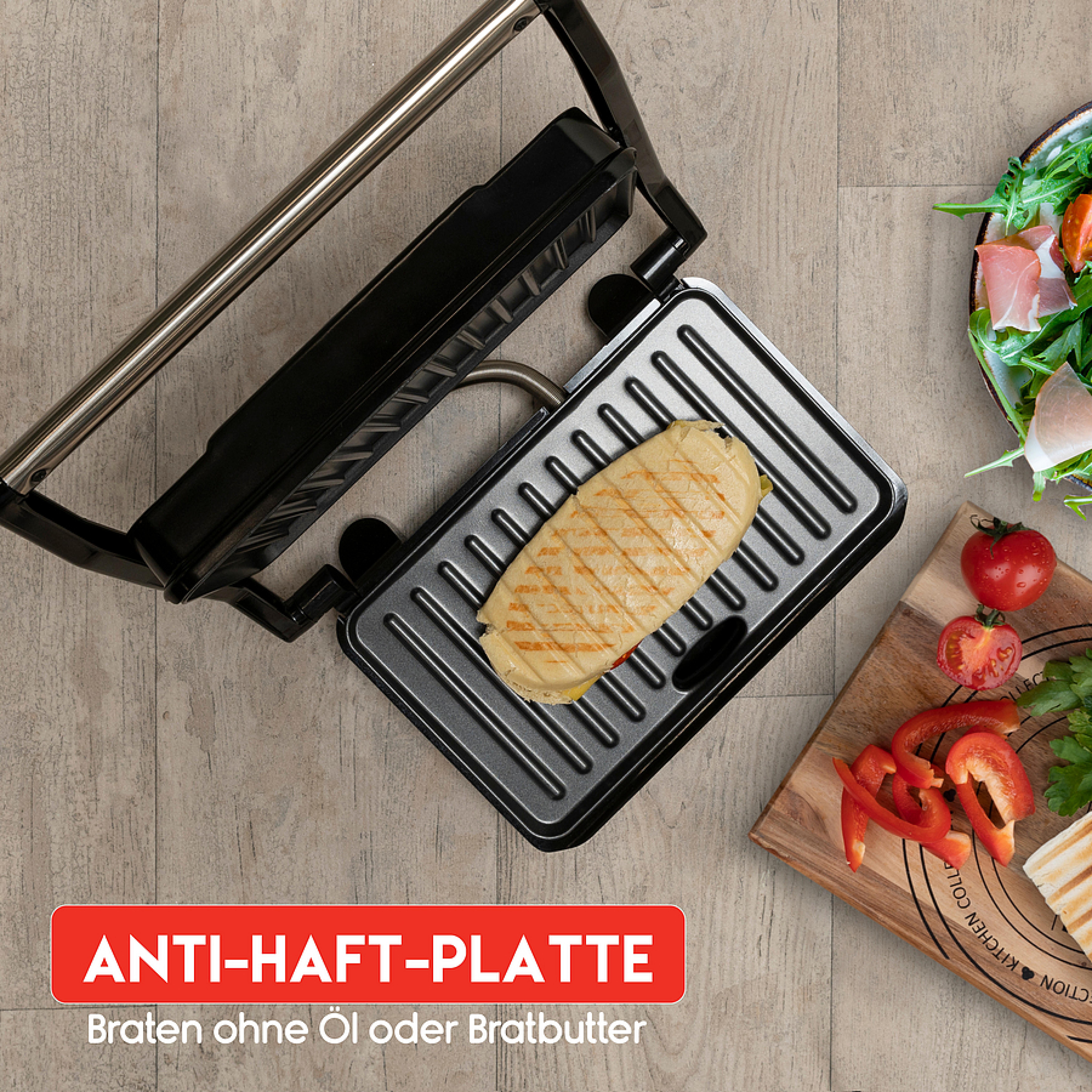 ALPINA Panini-Maker, 230V, 750W