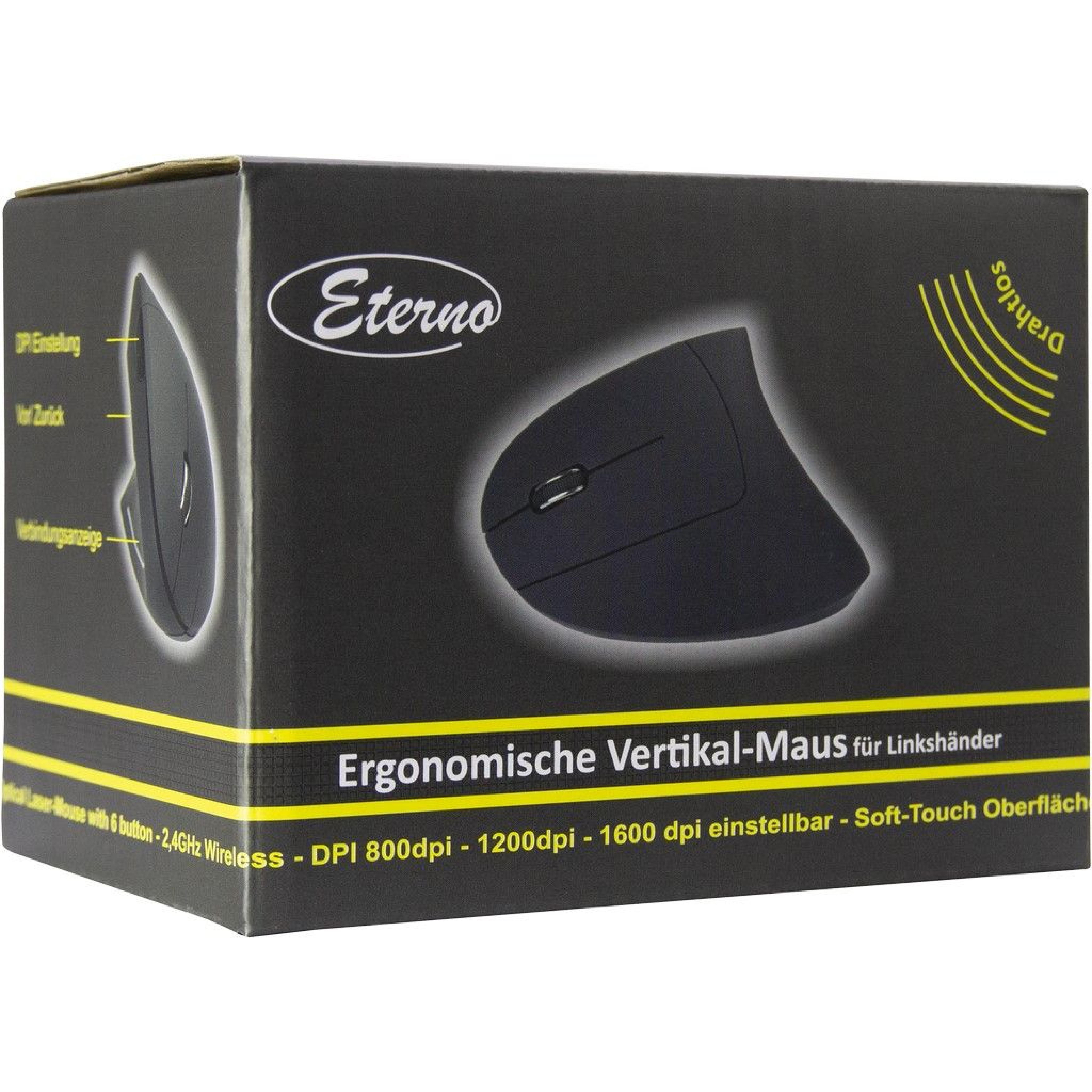 Inter-Tech Vertikalmaus Eterno KM-206L