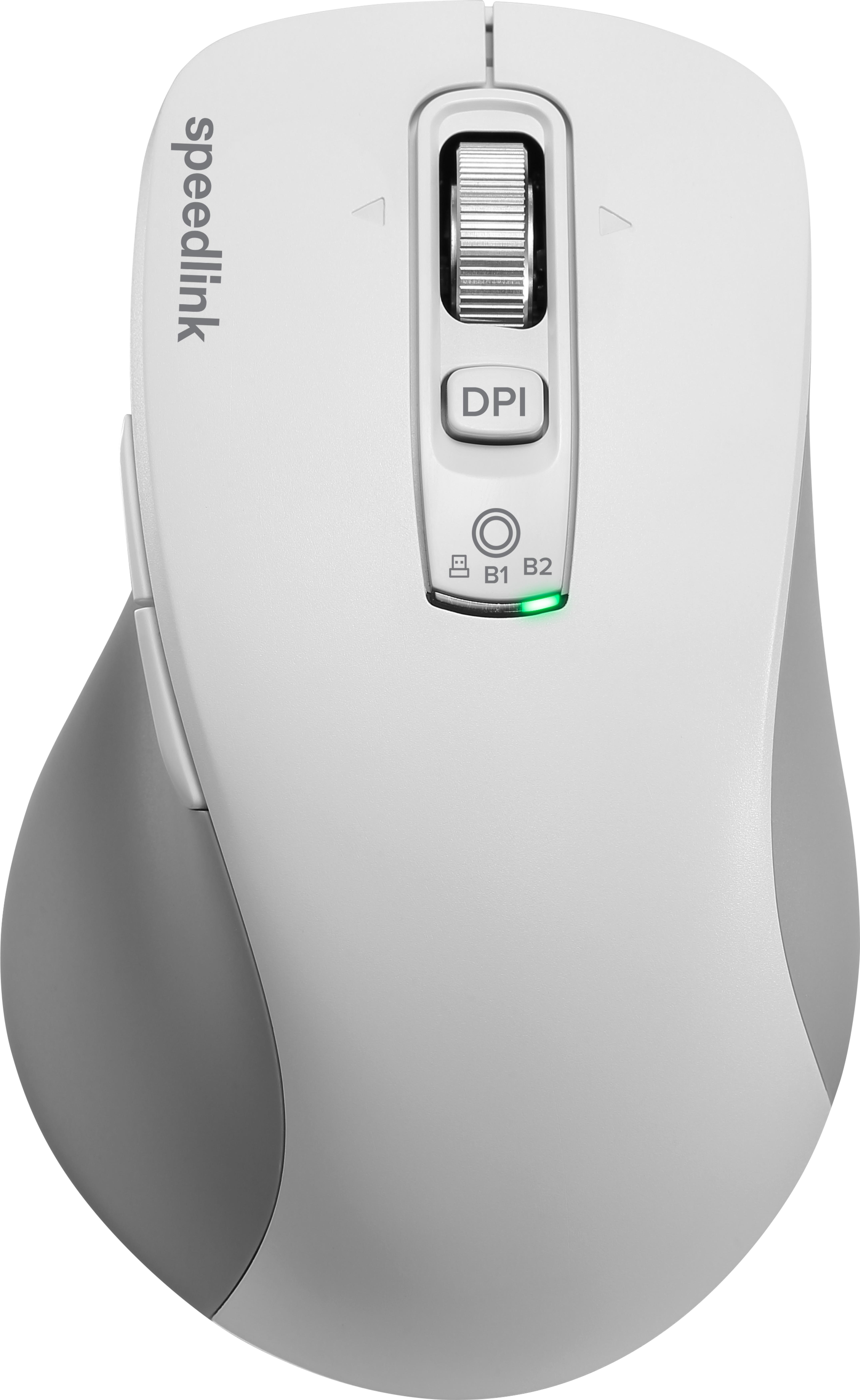 SPEEDLINK VELORA Rechargeable Mouse - Wireless, Bluetooth, Smart Flying Scroll Wheel, white