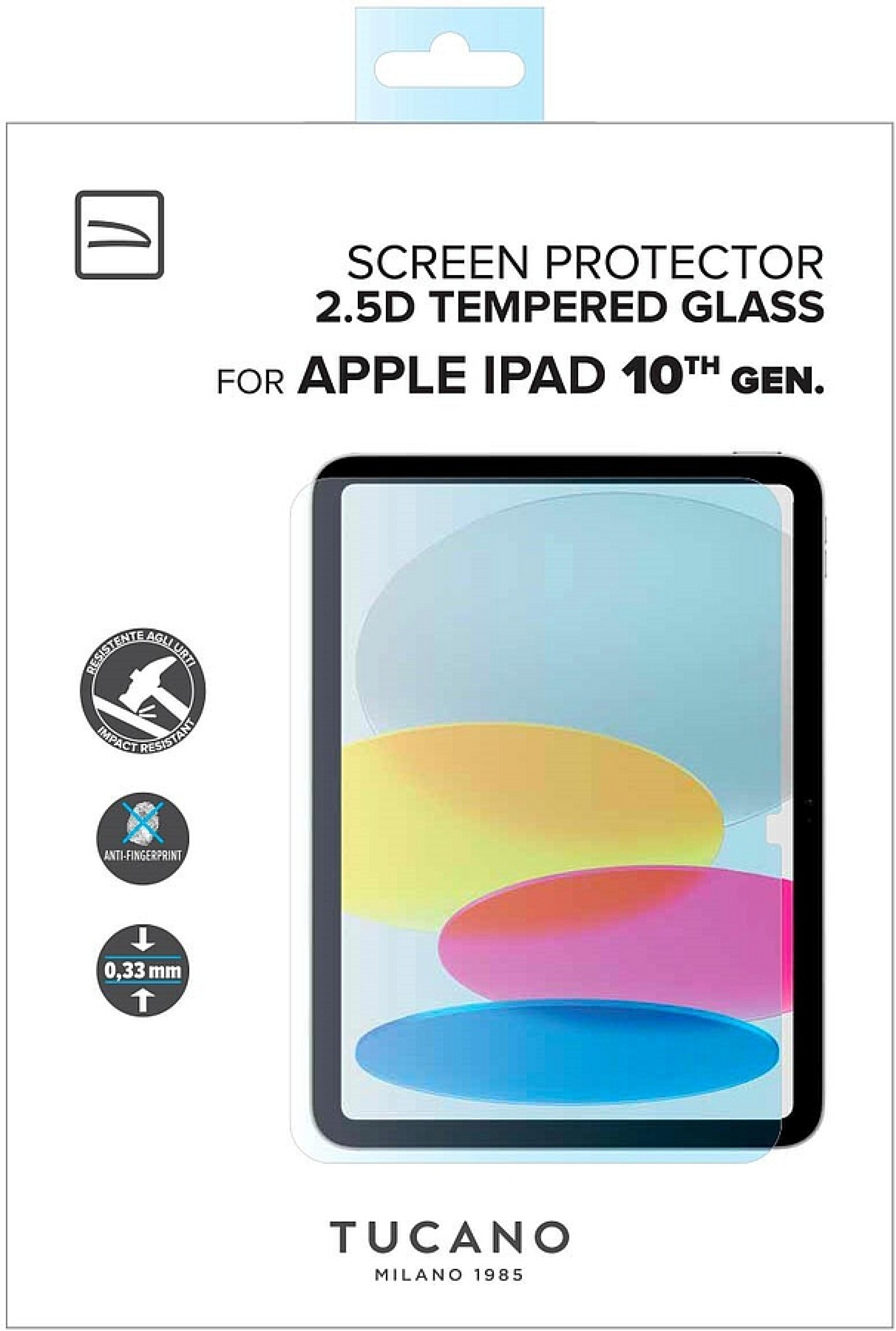 TUCANO SCREEN PROTECTOR Glasfolie Apple iPad 11 11.Gen (A16) / 10.9 10. Gen clear