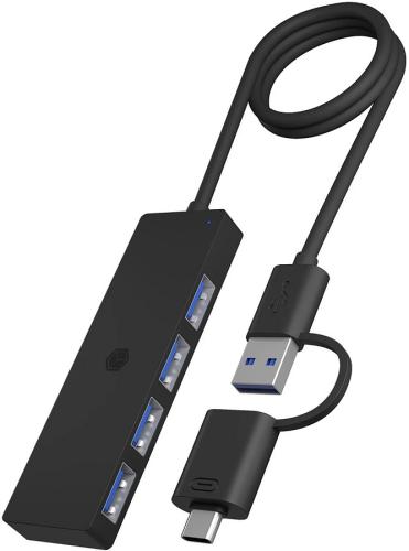 RAIDSONIC ICY BOX 4-Port USB Type-A Hub, Type-C®/A Anschluss,  schwarz