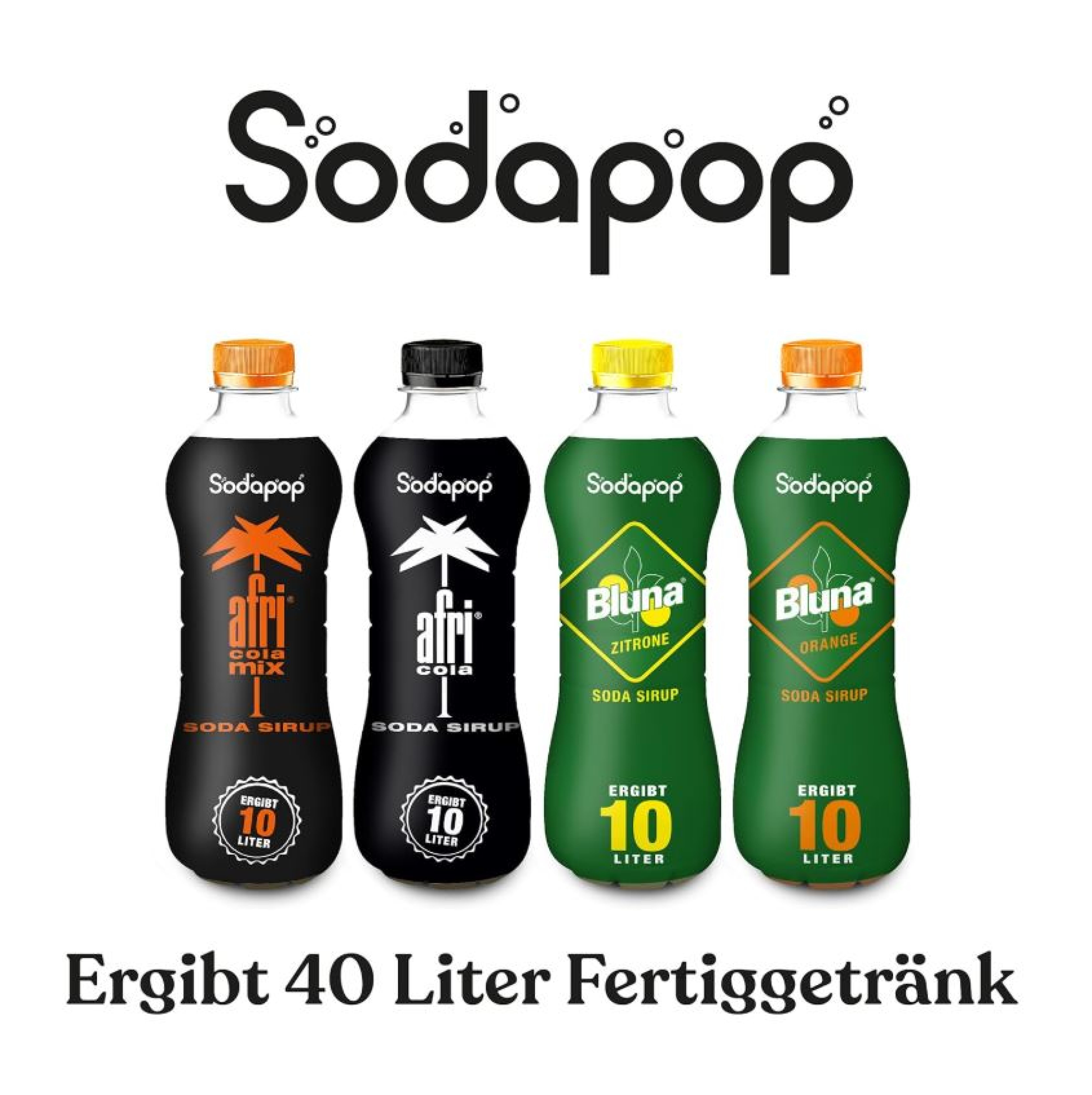 SODAPOP BLUNA & AFRI Sirup 4er Set (je 1 Flasche)
